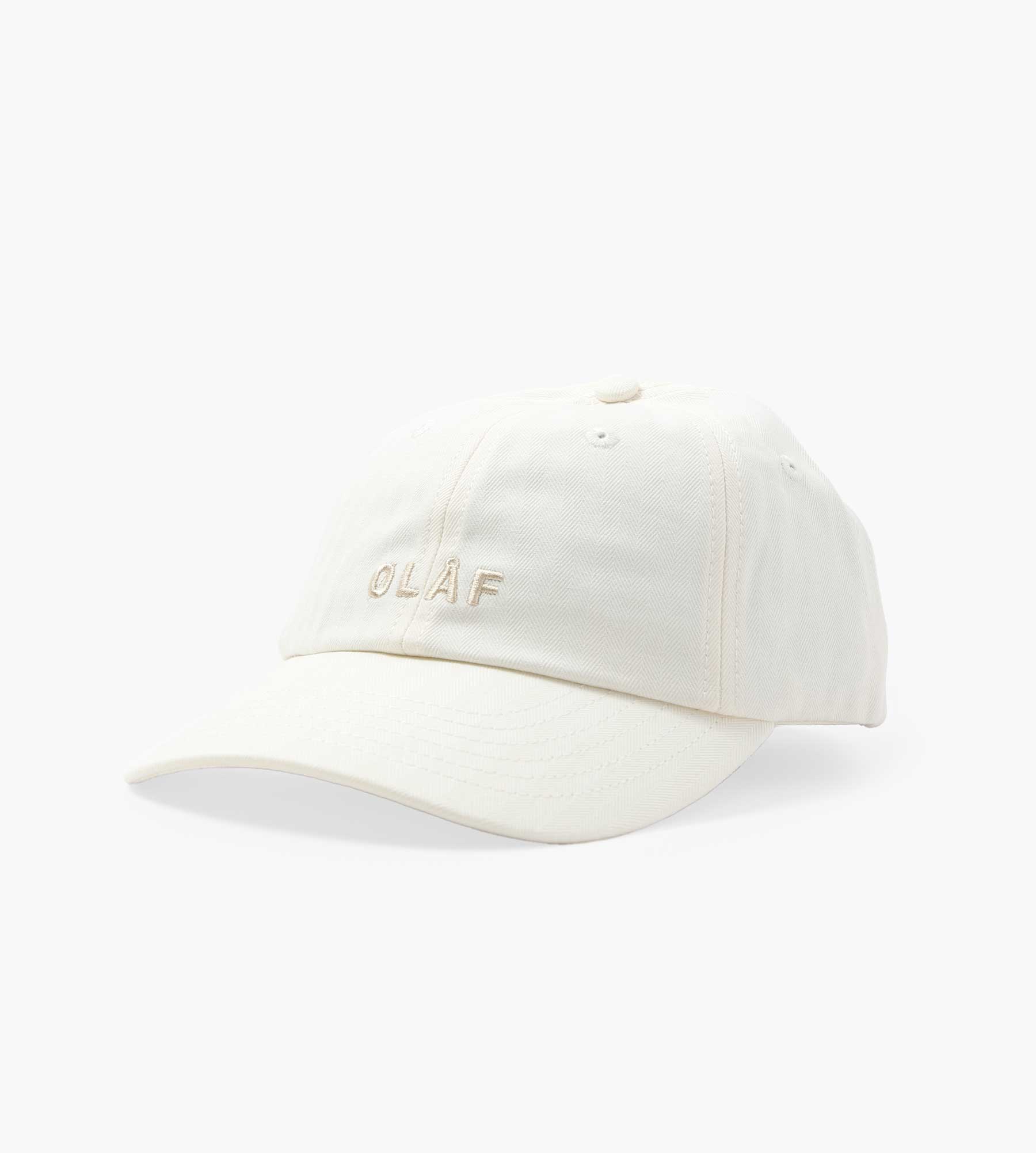 OLAF Herringbone Block Cap Off-White