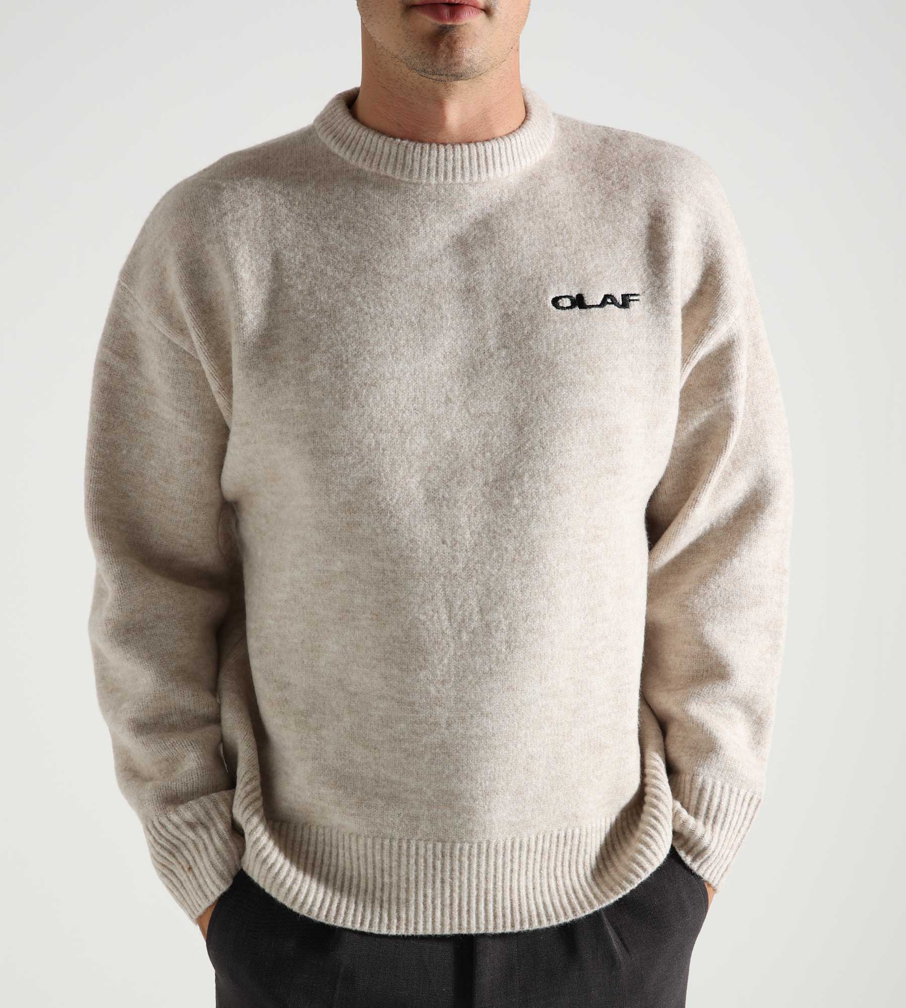 OLAF Drift Knitted Crewneck Ecru