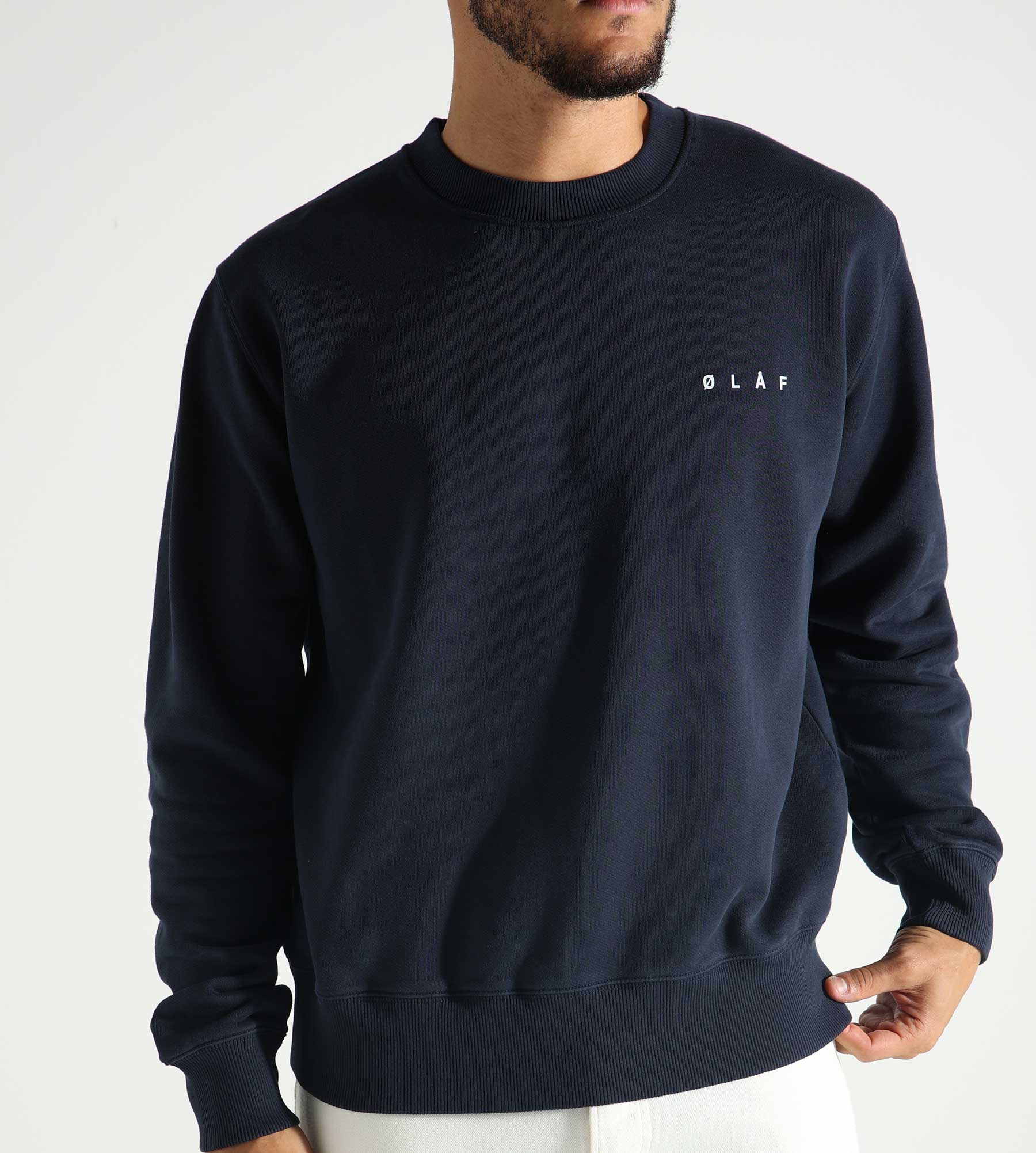 OLAF Nostalgia Face Crewneck Navy