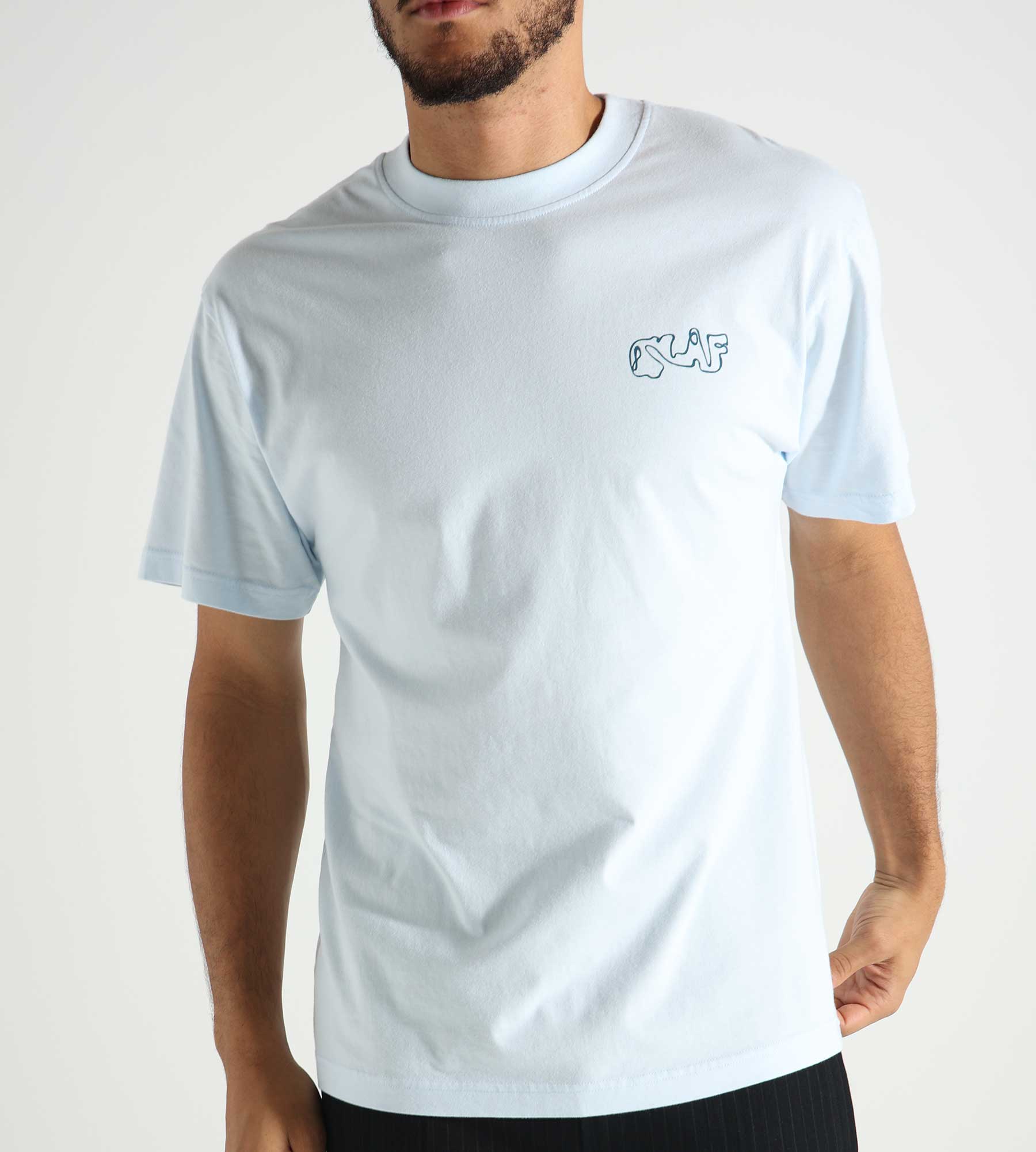 OLAF Script Tee Light Blue