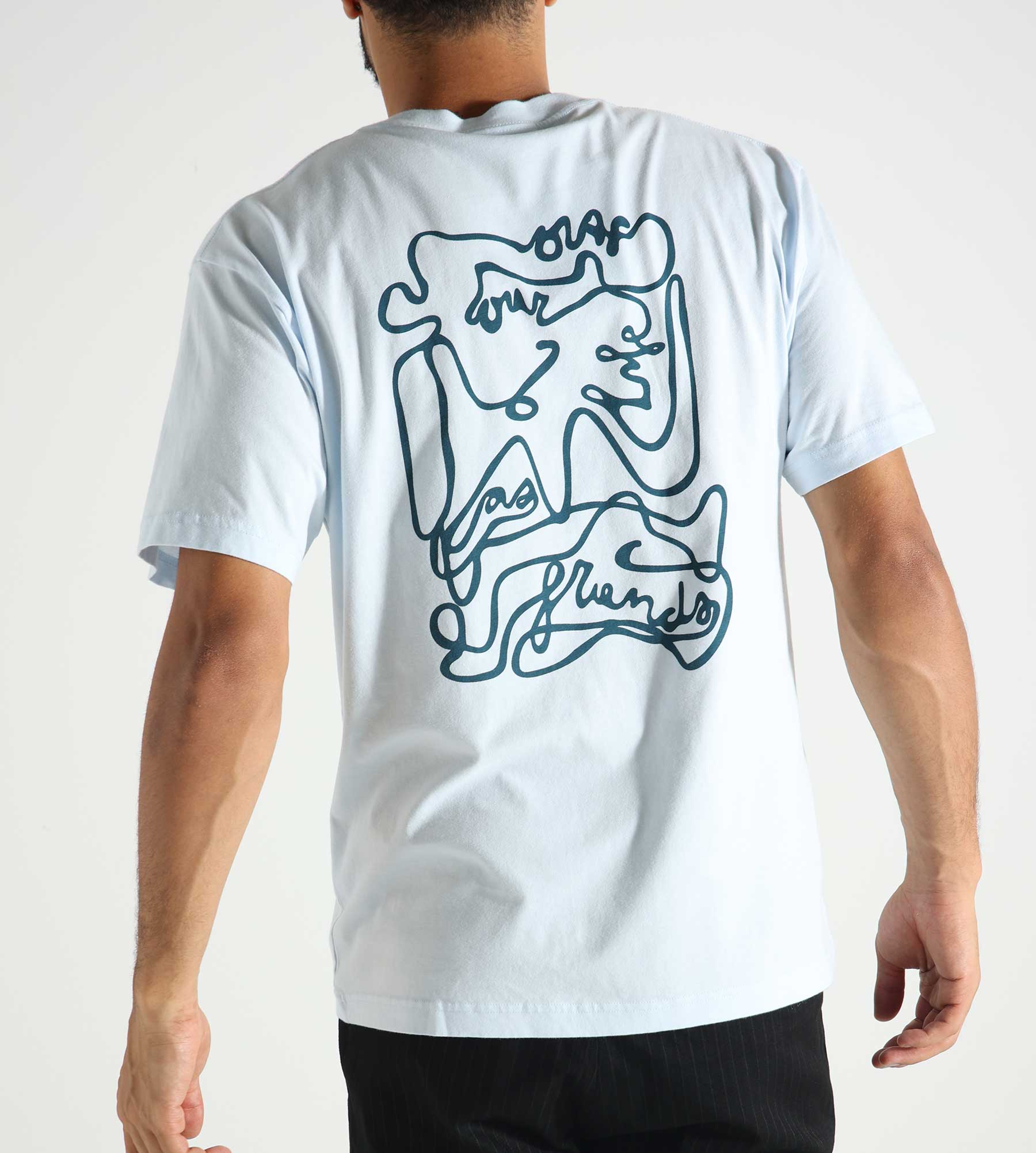 OLAF Script Tee Light Blue