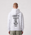 Obey Oval Cities Hoodie Ash Grey
