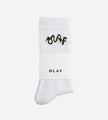 OLAF Signature Logo Sock Optical White