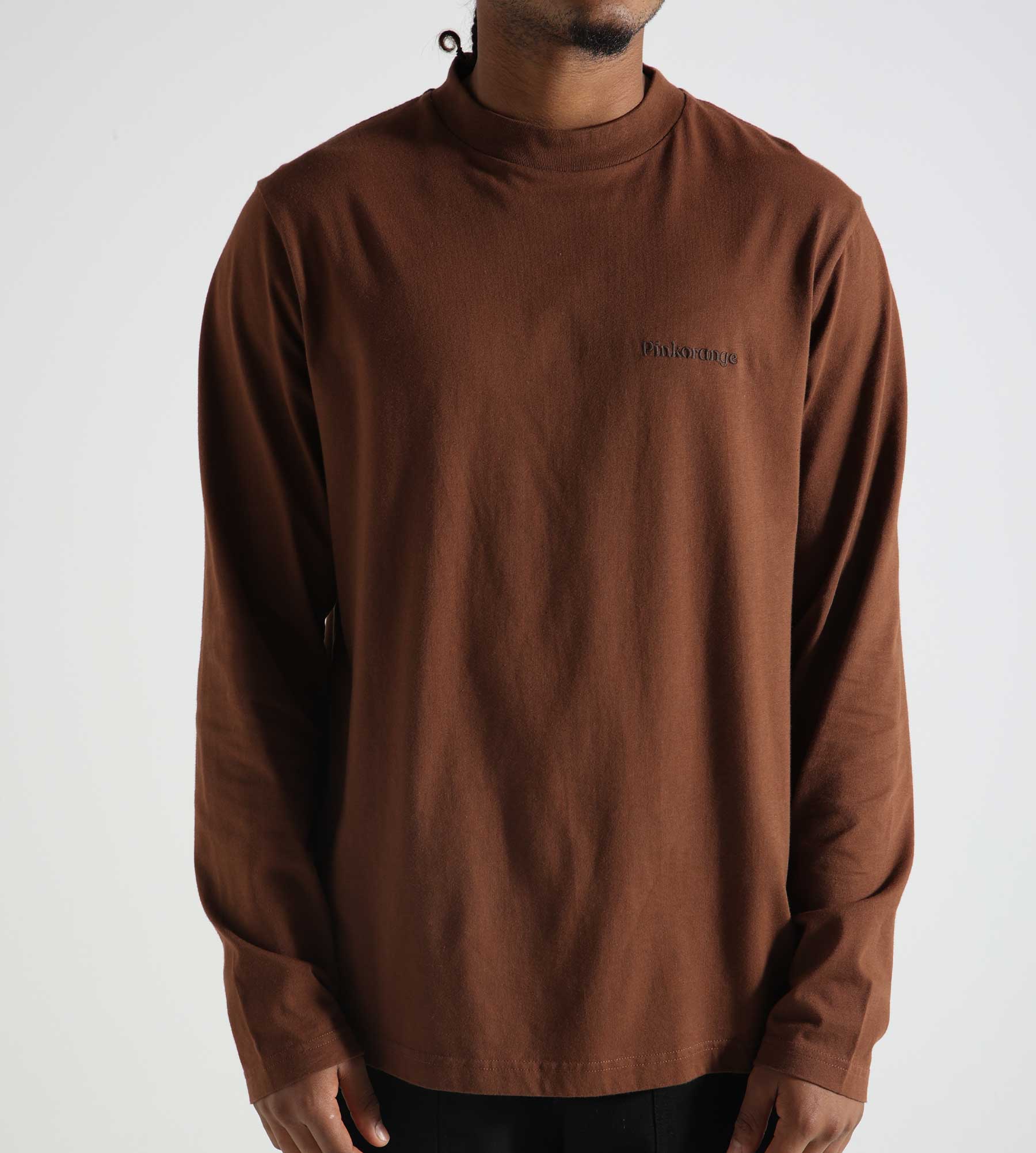 Pinkorange Logo Longsleeve Brown