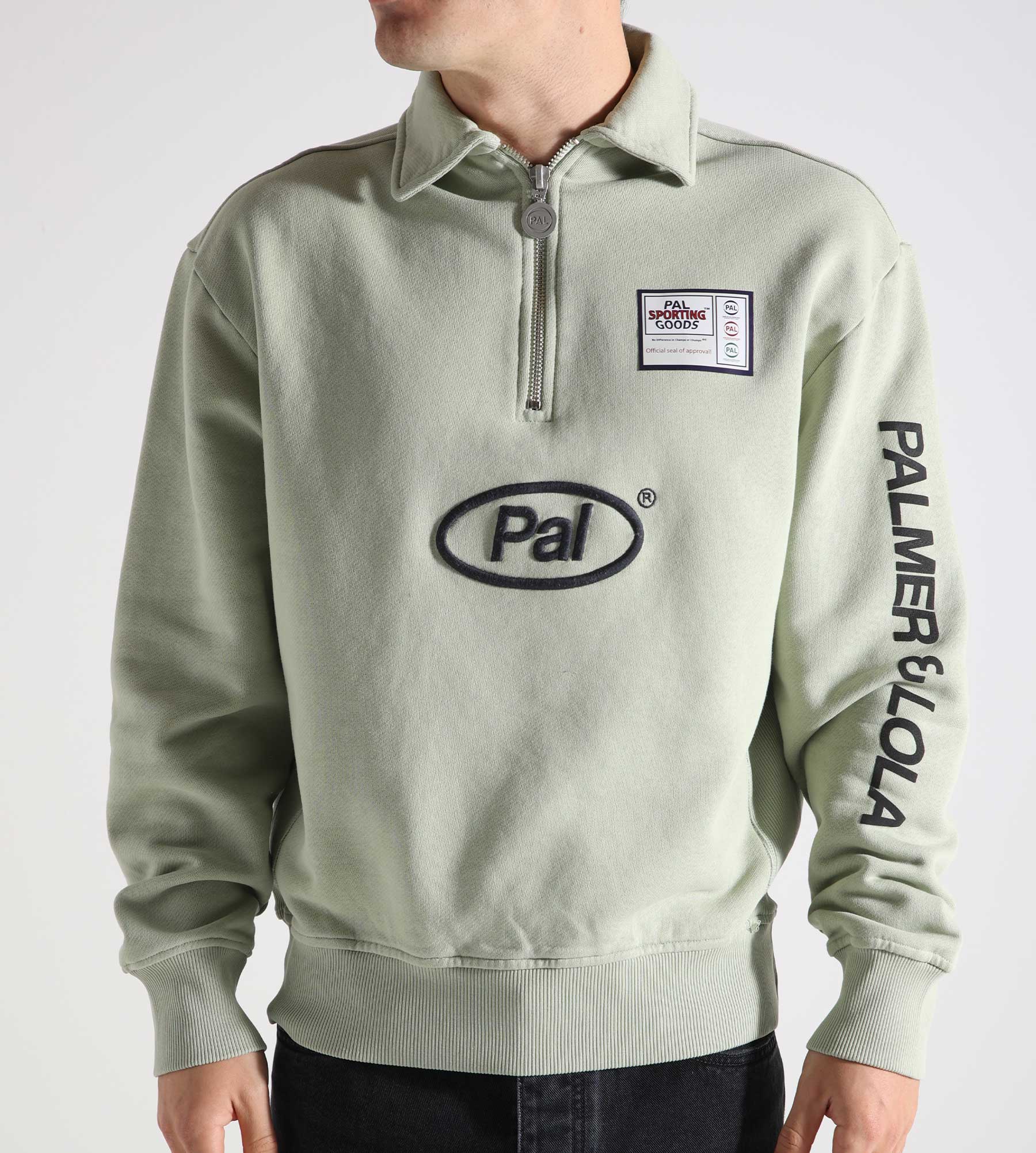 PAL Sporting Goods Collection Half Zip Sage Green