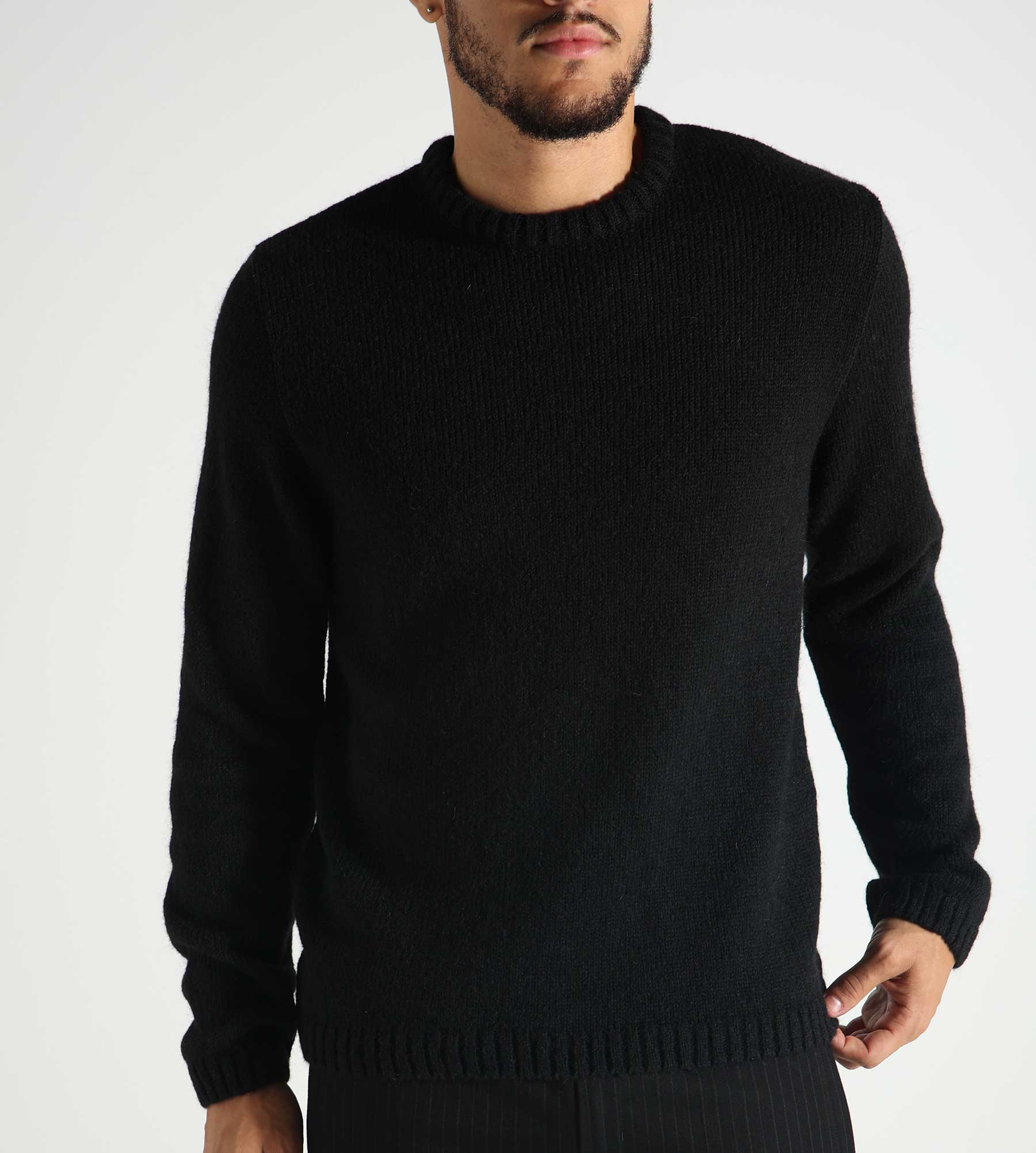 Pinkorange Mohair Jumper Black