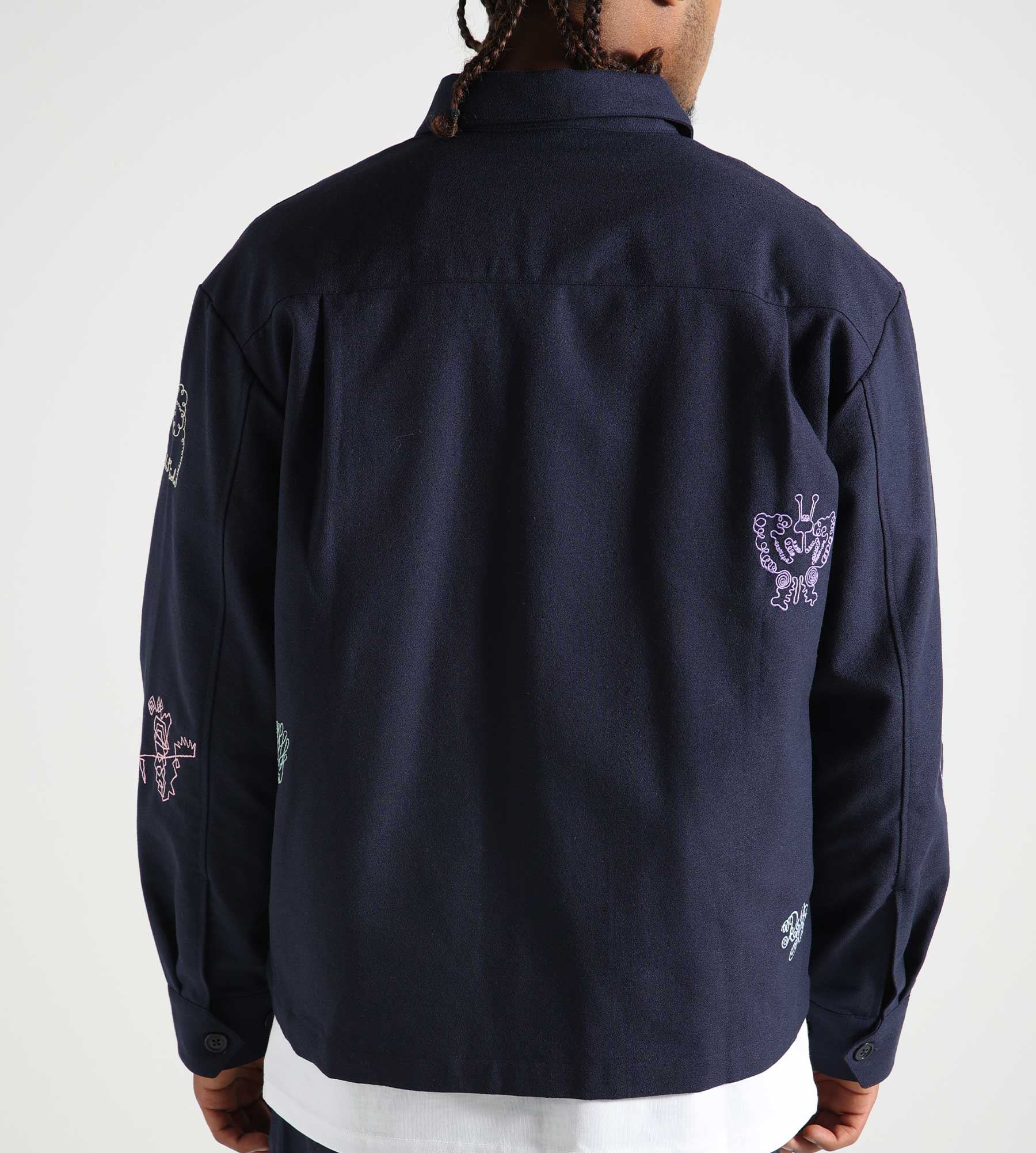 Reception Ryo Club Merino Jacket Dark Navy