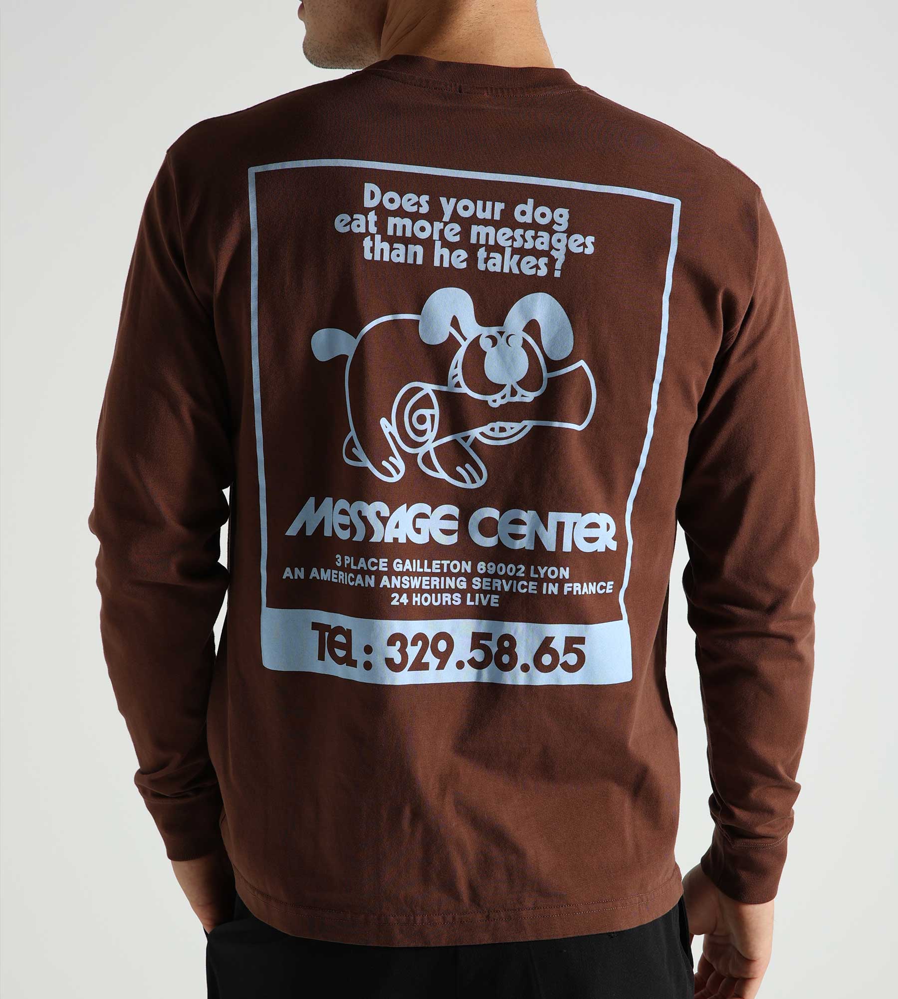 Reception Longsleeve Message Choco Brown