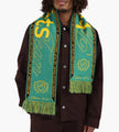 Baskets Scarf Green Yellow