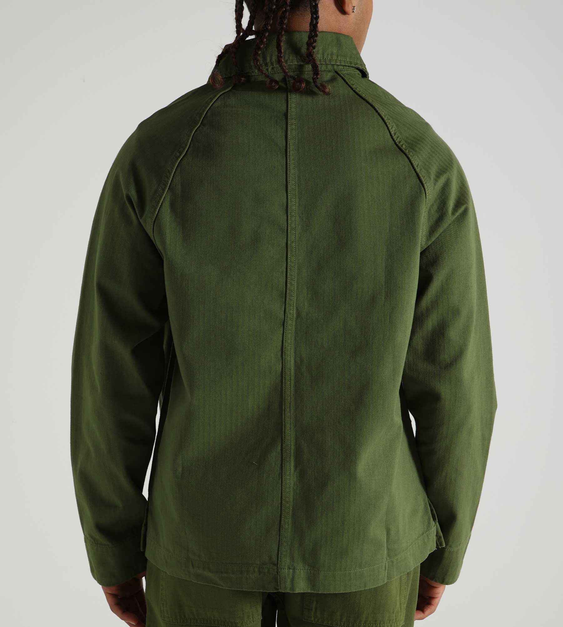 Service Works Herringbone FOH Jacket Pesto