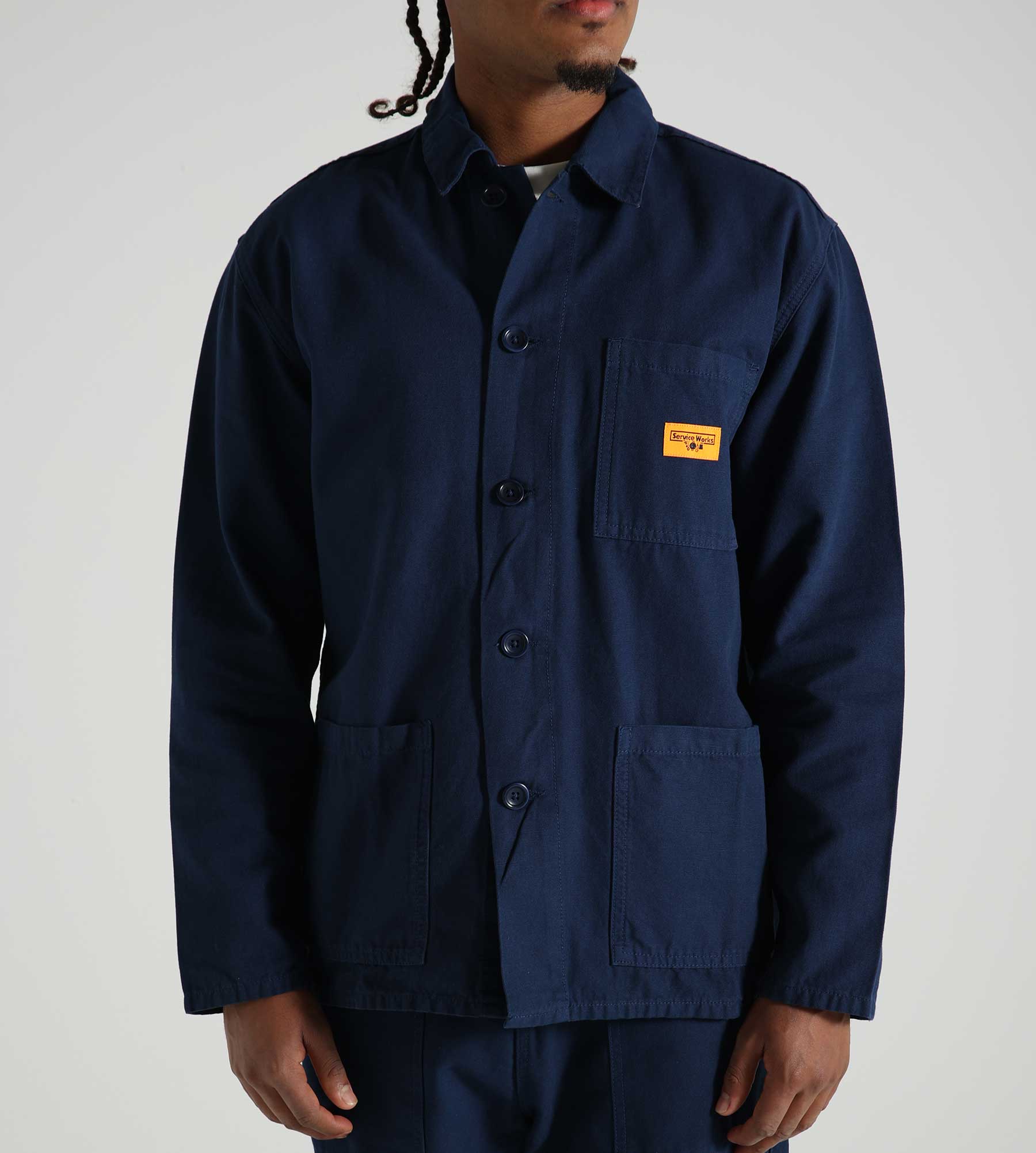 Service Works Canvas Coverall Jacket Navy