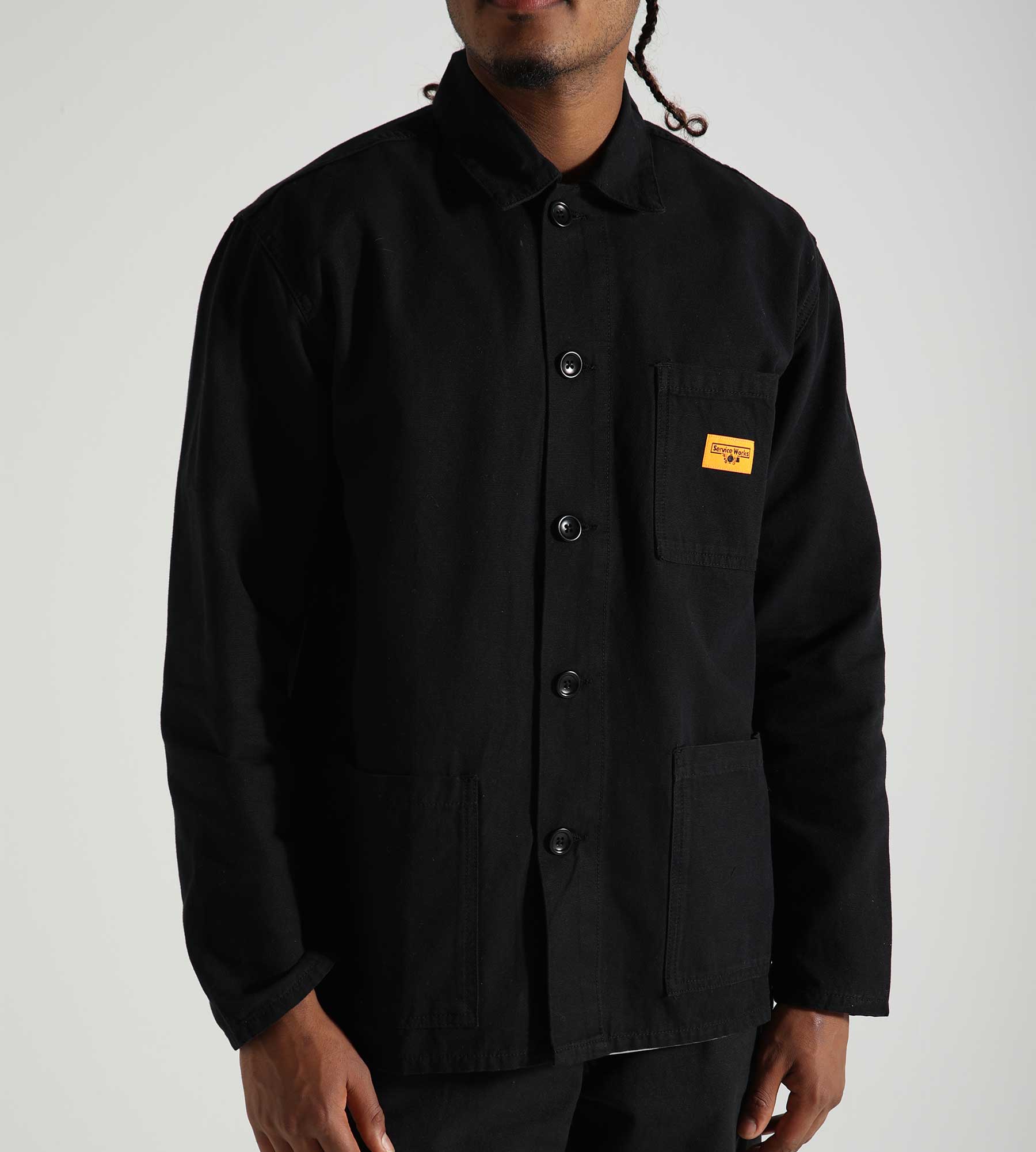 Service Works Canvas Coverall Jacket Black