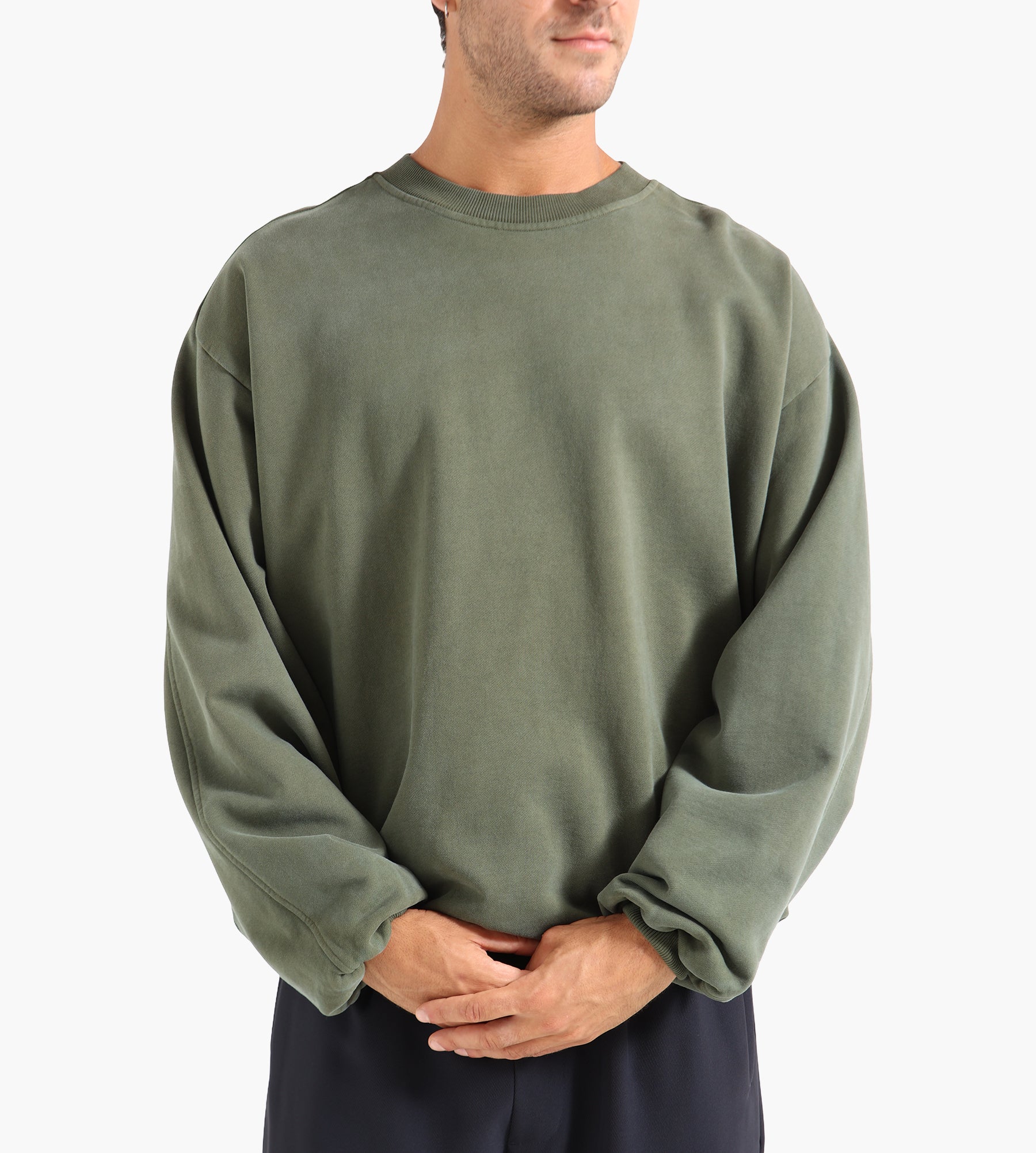New Amsterdam Surf Association Inflatable Crewneck Olive