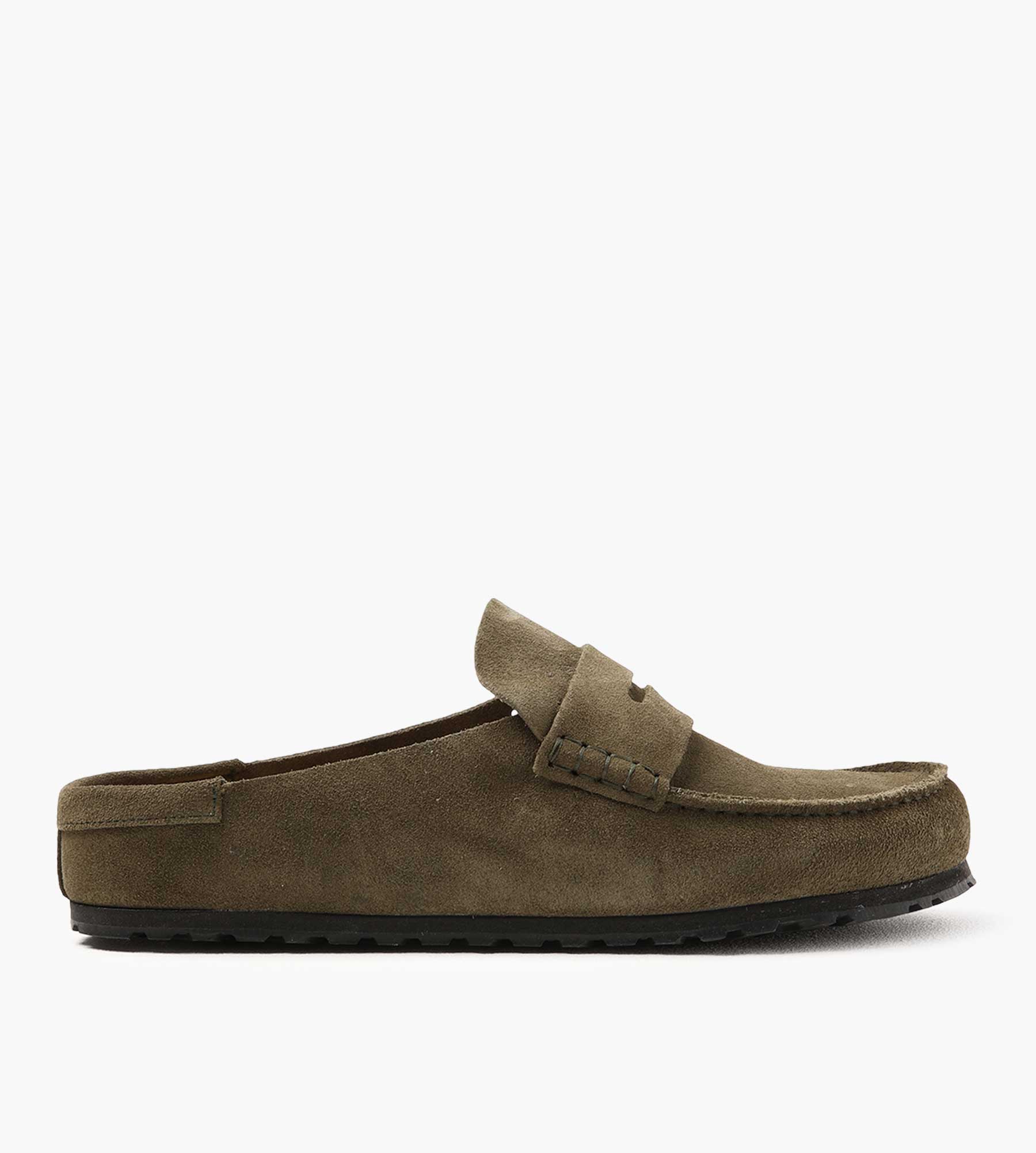 Birkenstock Naples Wrapped Suede Leather Thyme