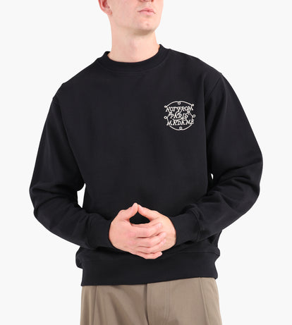 Drôle De Monsieur Le Sweatshirt Slogan Tresses Black