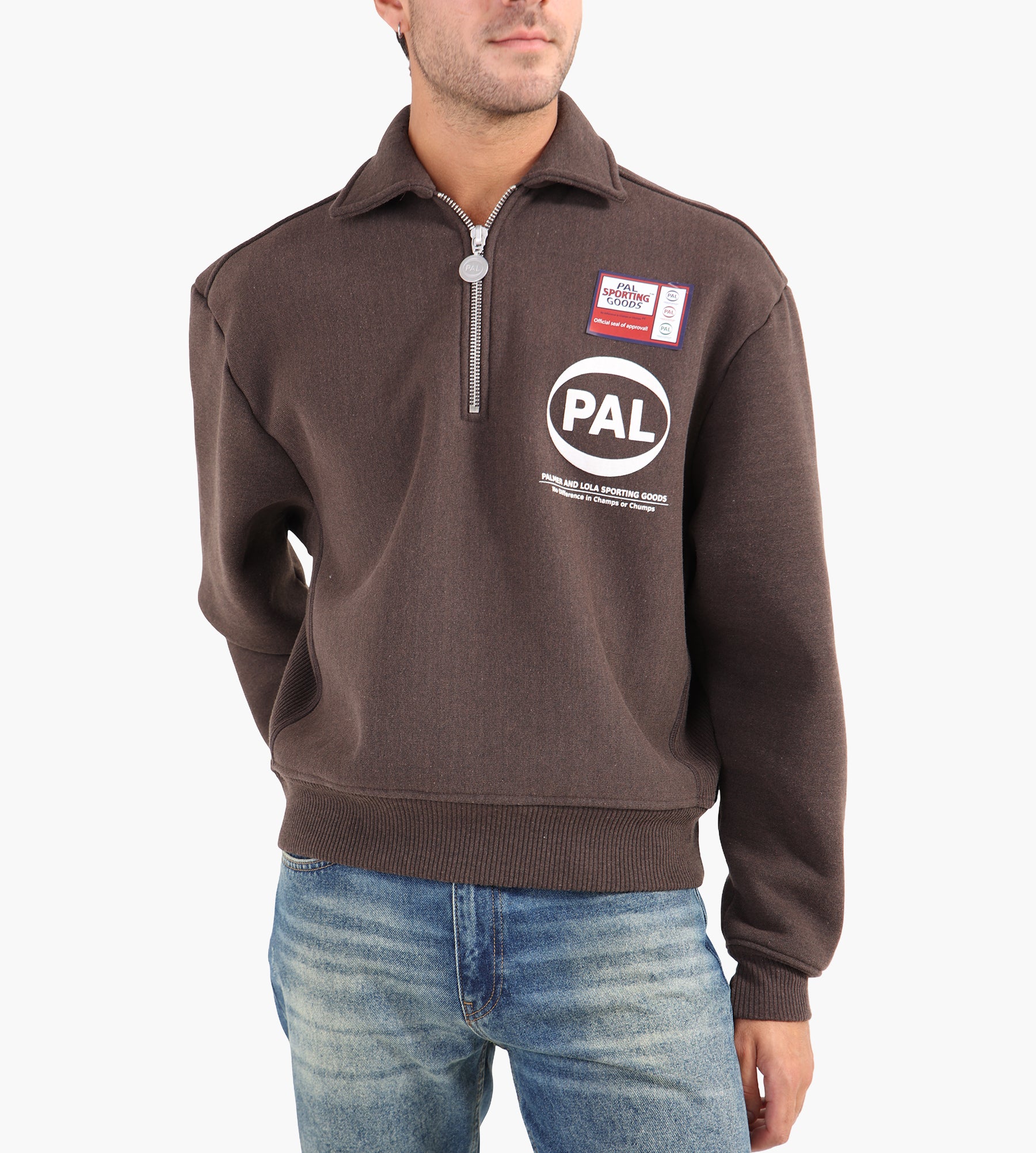PAL Sporting Goods Company Half Zip AW25 Deep Mahogany