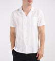 Libertine-Libertine Cave Shirt 3579 Taupe Stripe