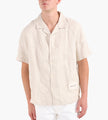 Bram's Fruit Linen Repair Shirt Short Sleeve Natural Linen