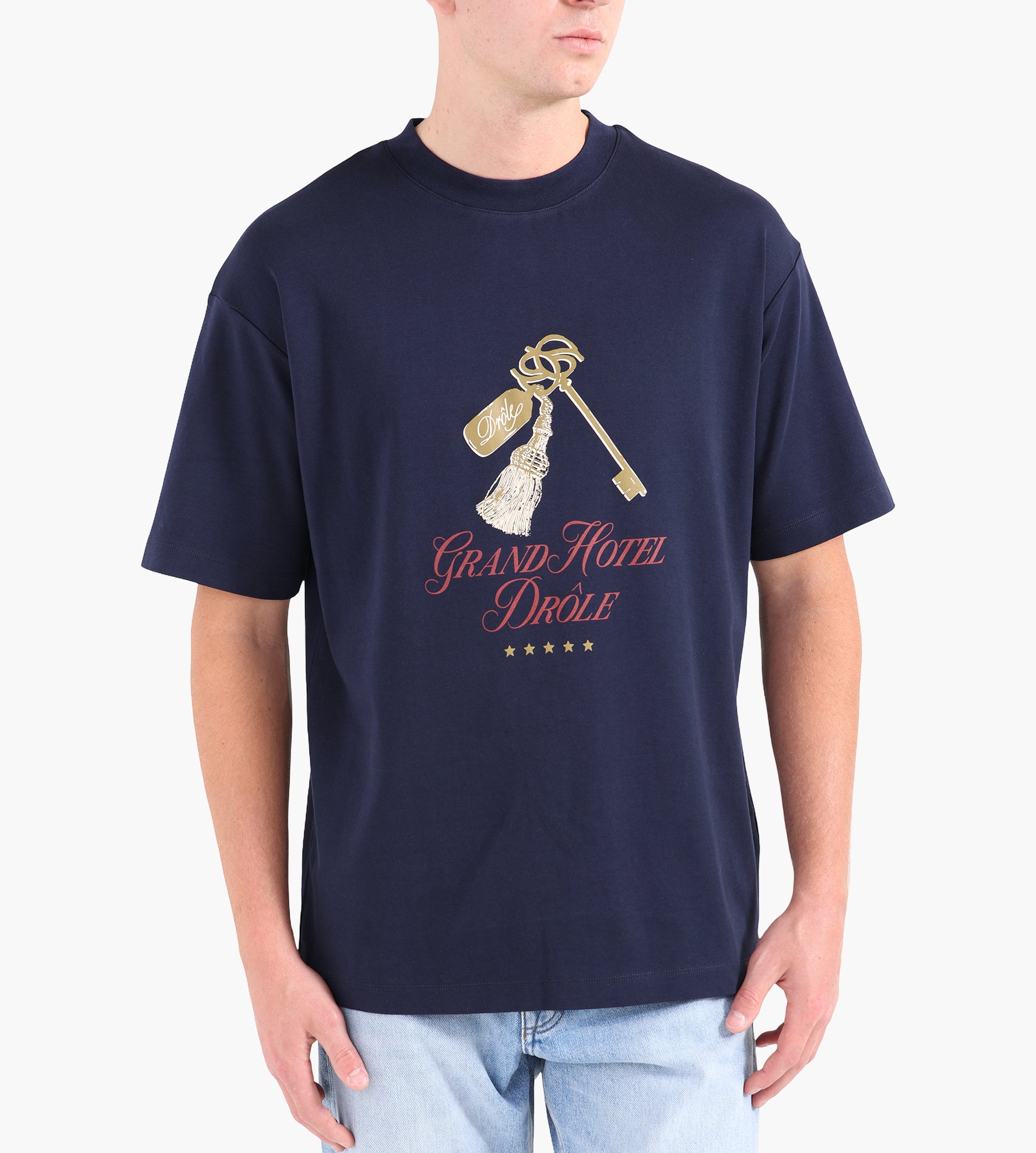 Drôle De Monsieur Le T-shirt Grand Hùtel Navy