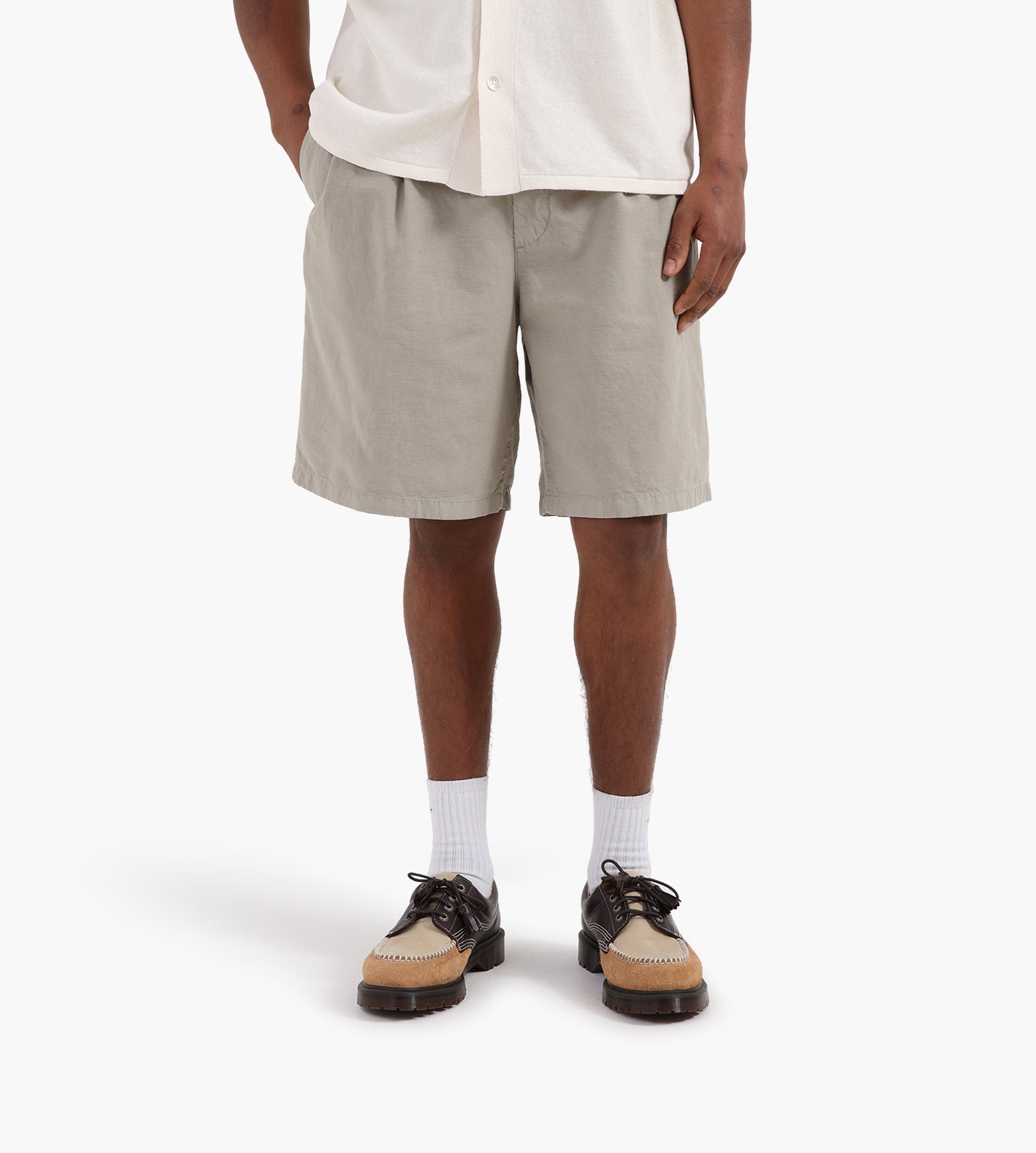 Norse Projects Benn Cotton Linen Shorts Clay