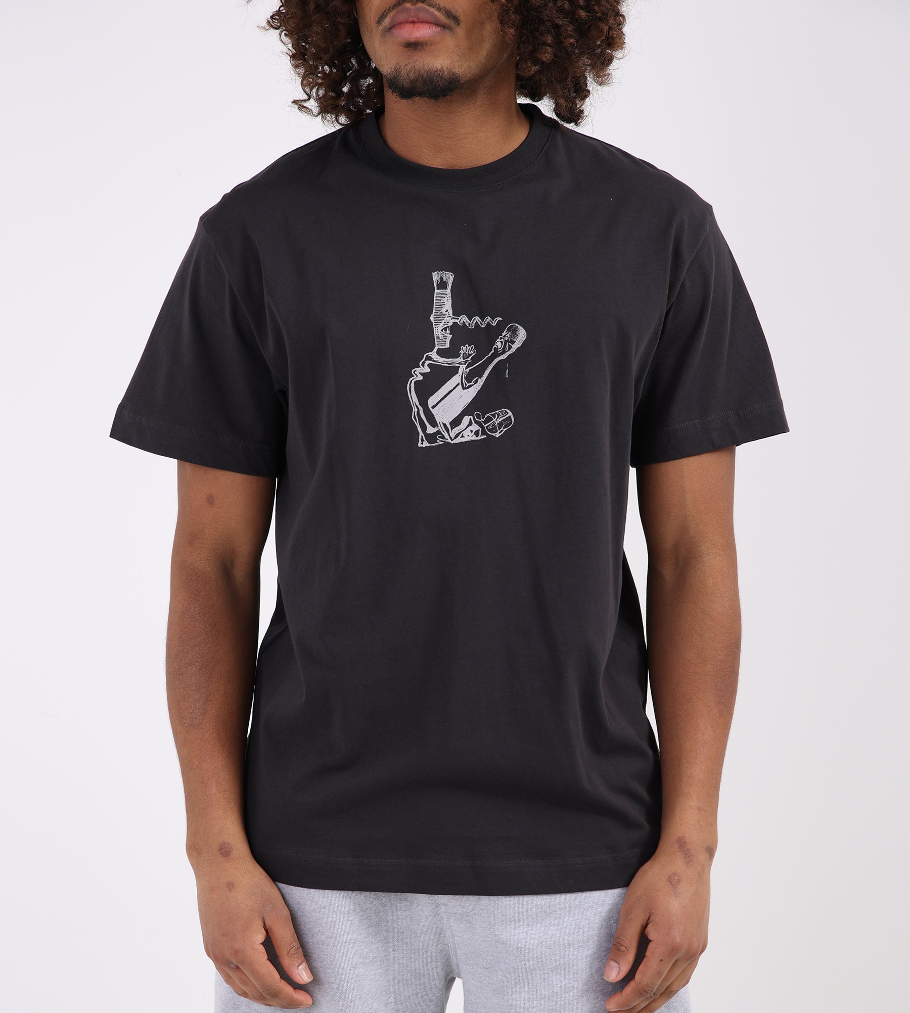 Libertine-Libertine Beat T-Shirt Corkscrew 1868 Charcoal