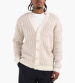 Drôle De Monsieur Le Cardigan Torsades Bicolore Off White I