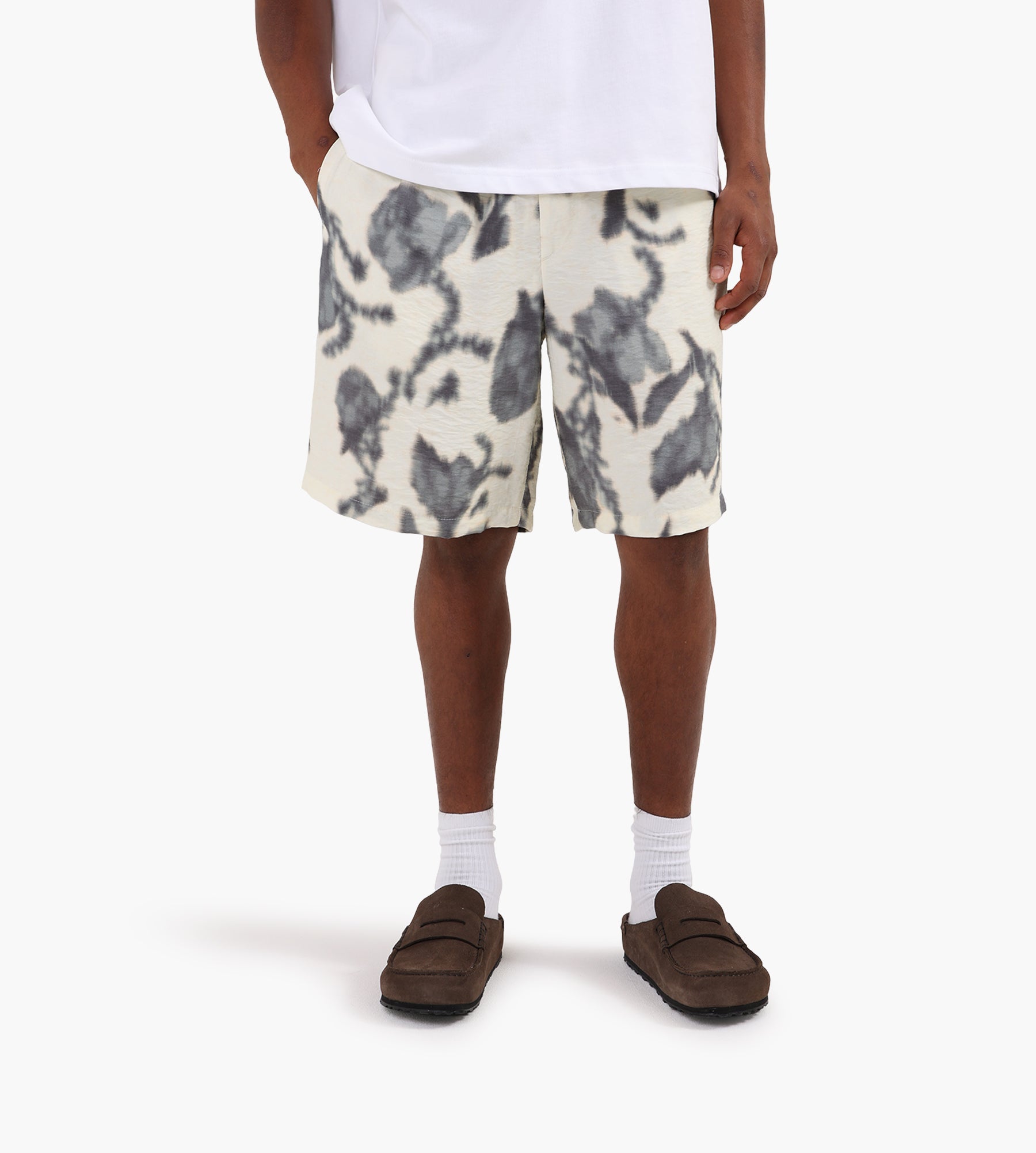 NN.07 Mike Shorts 5971 Ecru Print