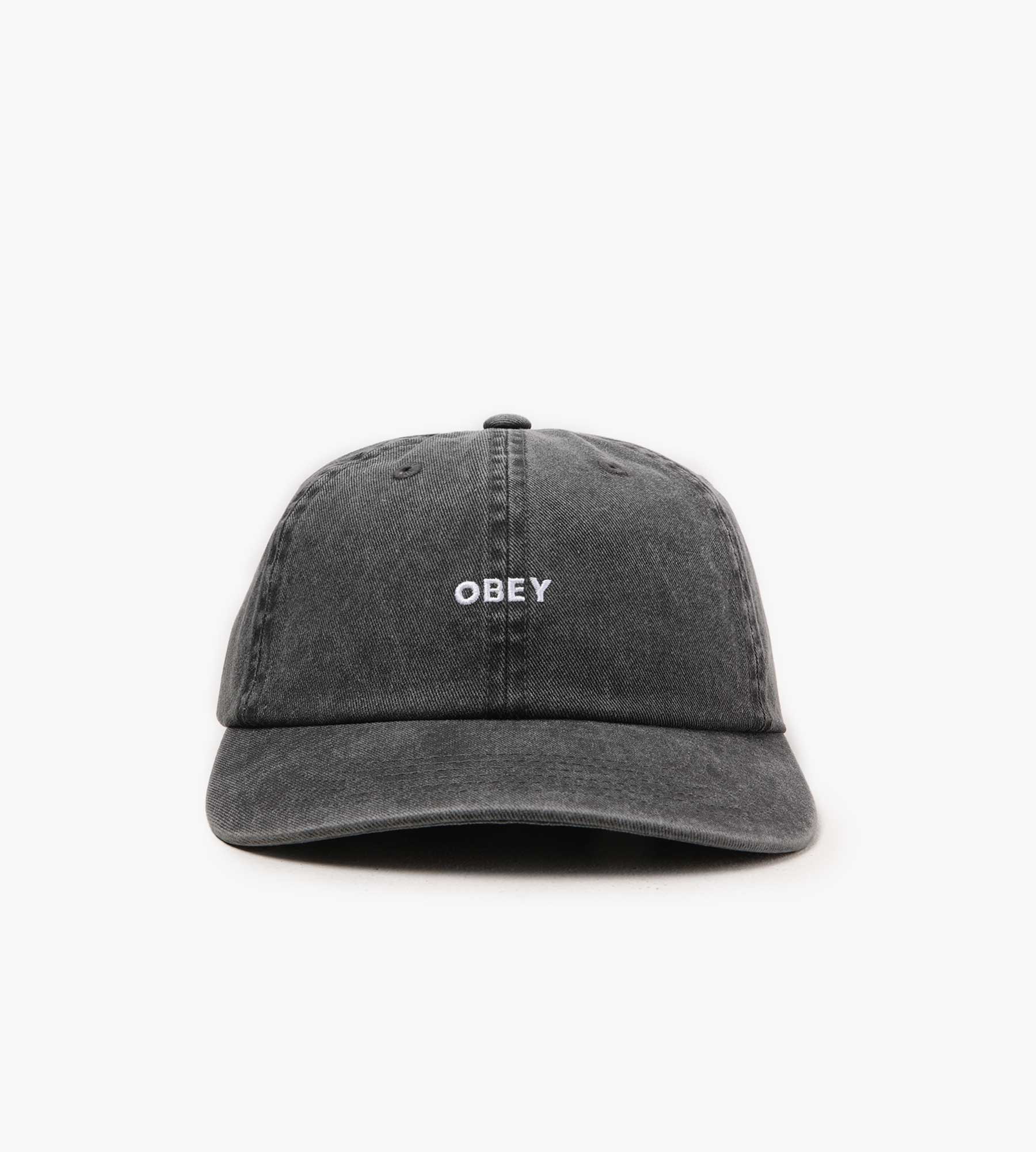 Obey Pigment Bold 6 Panel Strapback Pigment Black