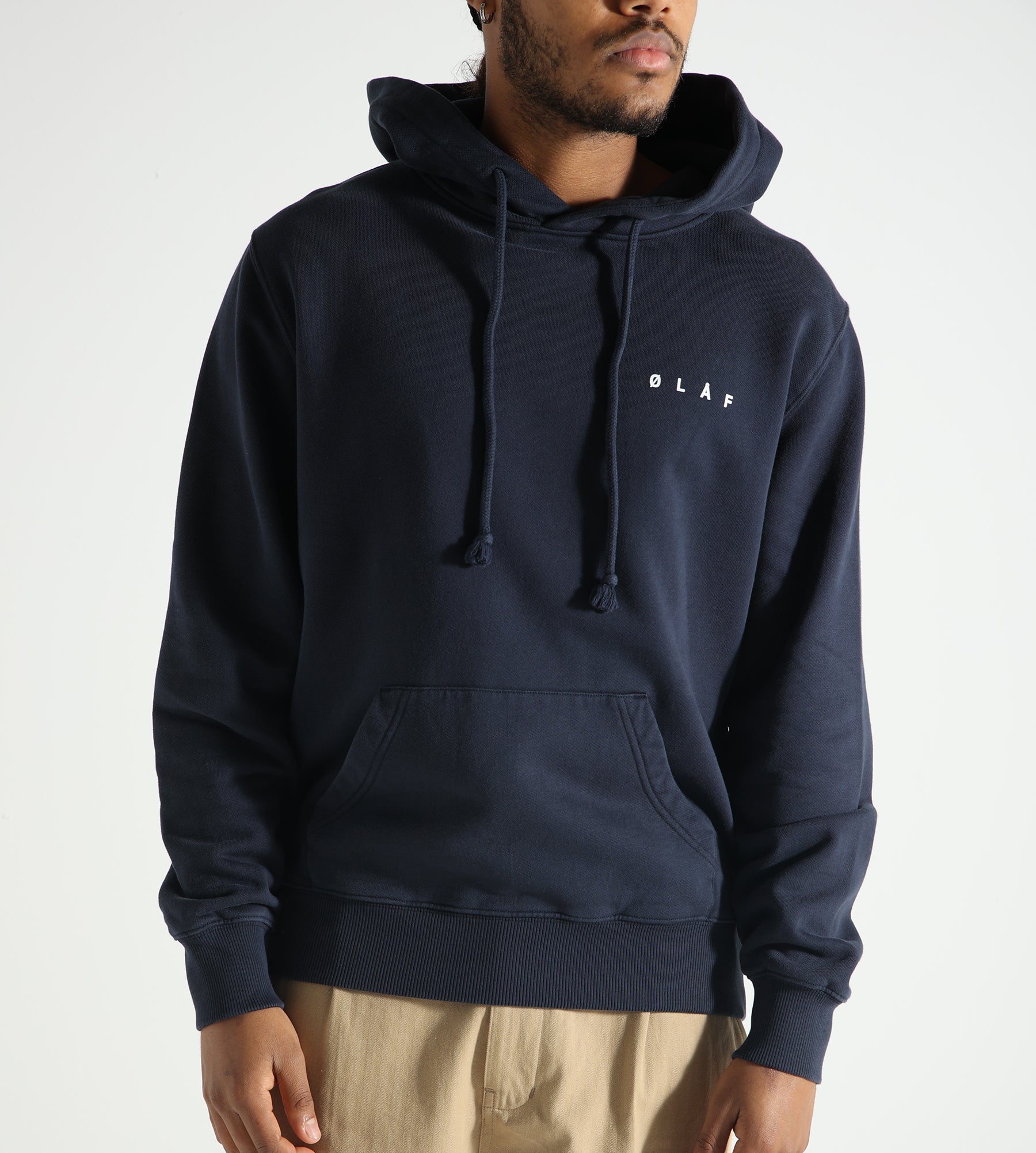 OLAF Spiral Face Hoodie Navy