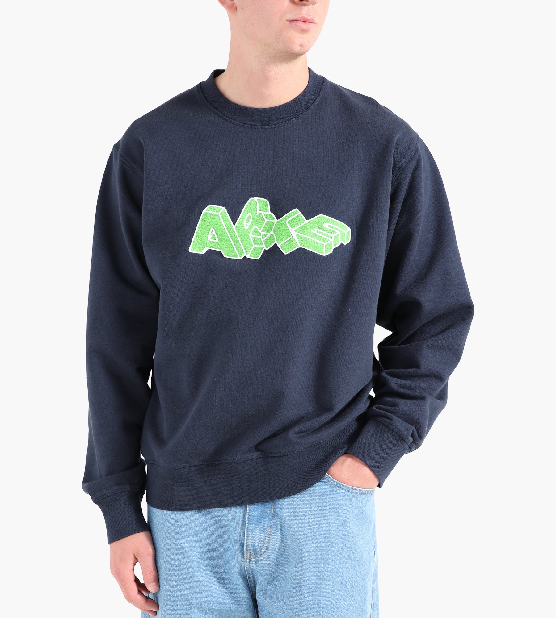 Arte Antwerp Arte Blocks Crewneck Navy