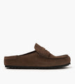 Birkenstock Naples Wrapped Suede Leather Concrete Gray