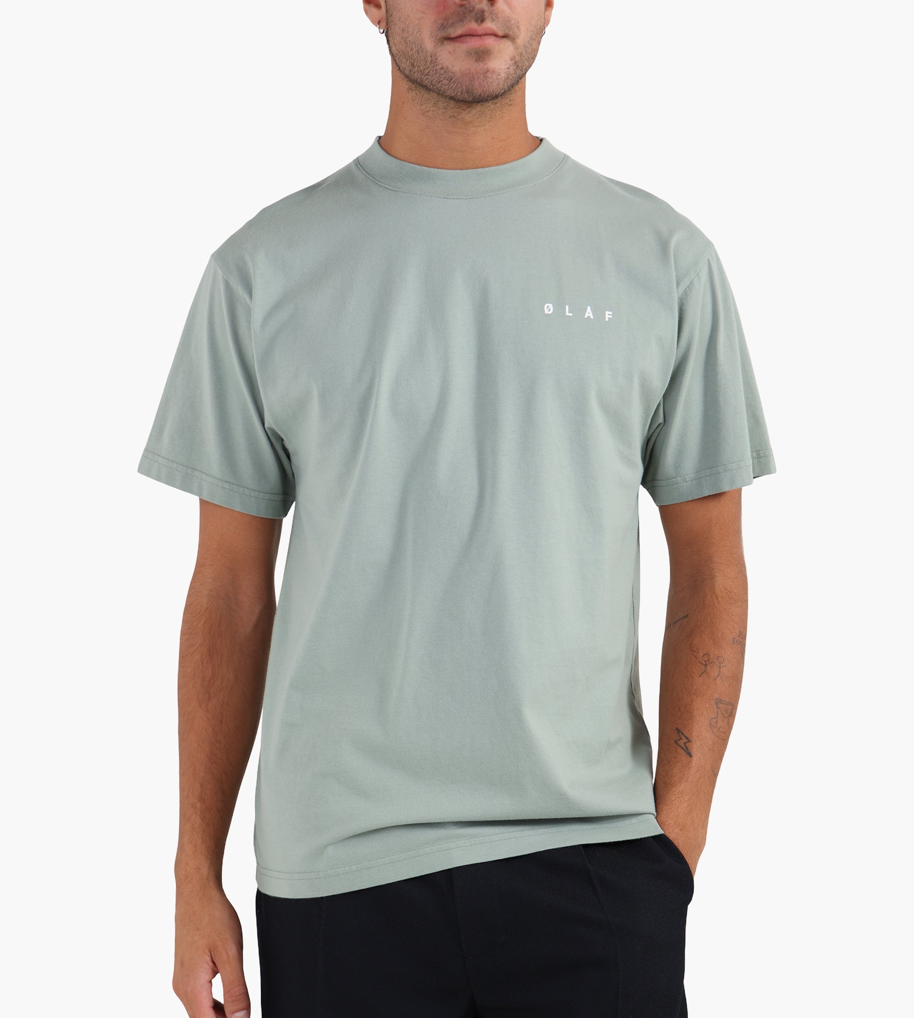 OLAF Lined Face Tee Green Milieu