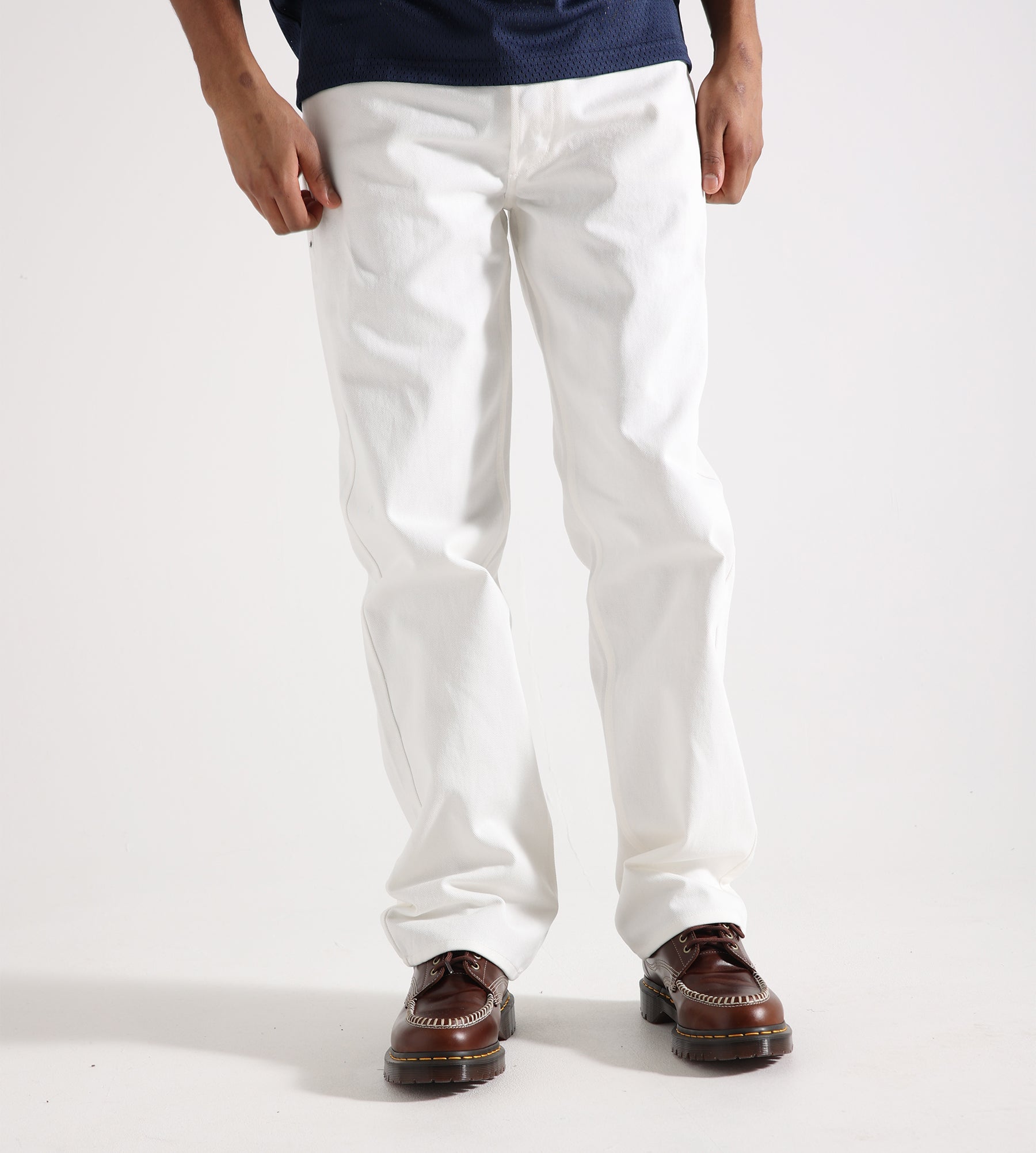 Bram's Fruit Denim Trouser White