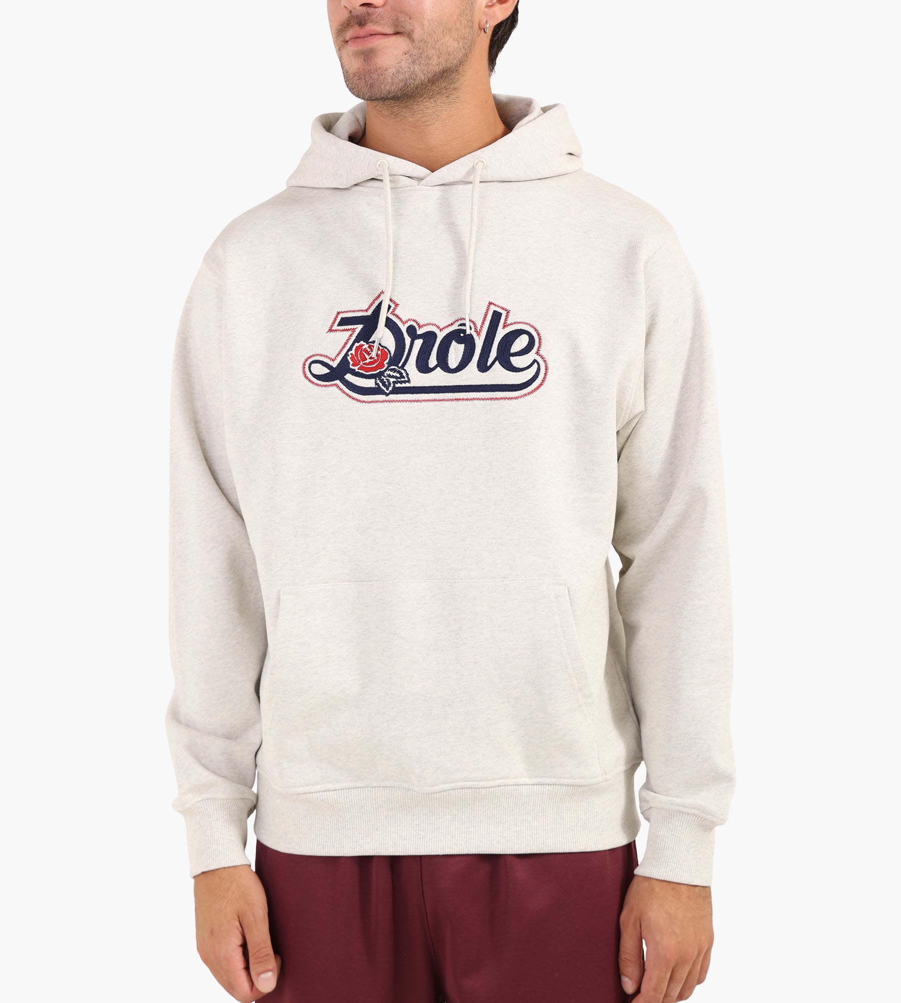 Drôle de Monsieur Le Hoodie Drùle Rose Heather Grey