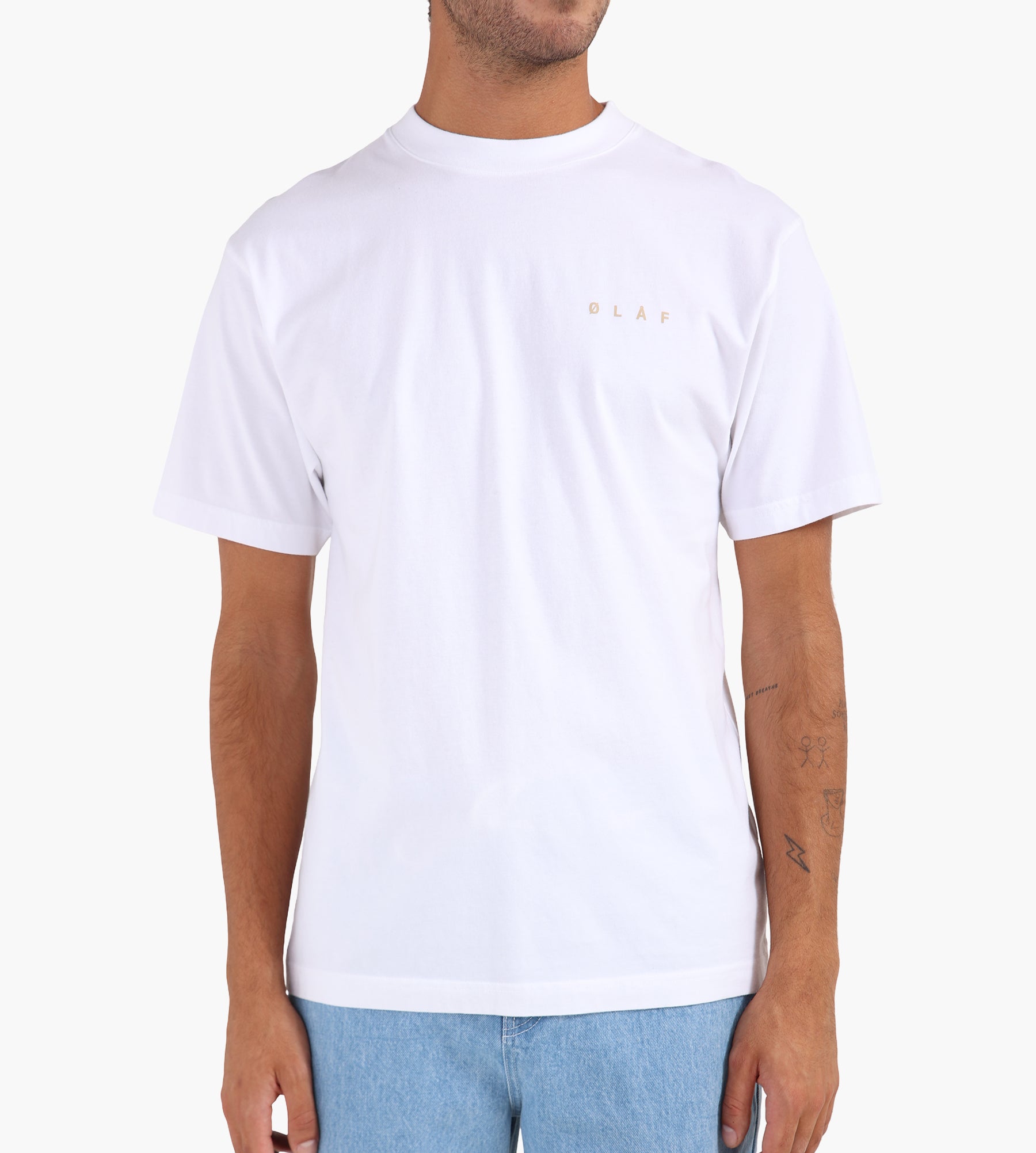 OLAF Lined Face Tee Optical White