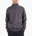 OLAF Signature Zip Mock Charcoal