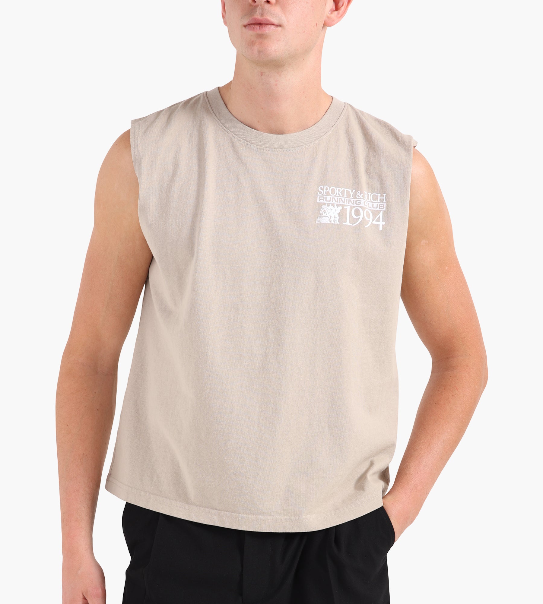 Sporty & Rich Finish Line Muscle Tee Elephant