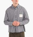 Bram's Fruit Distressed Farmer’s Long Sleeve Shirt Black