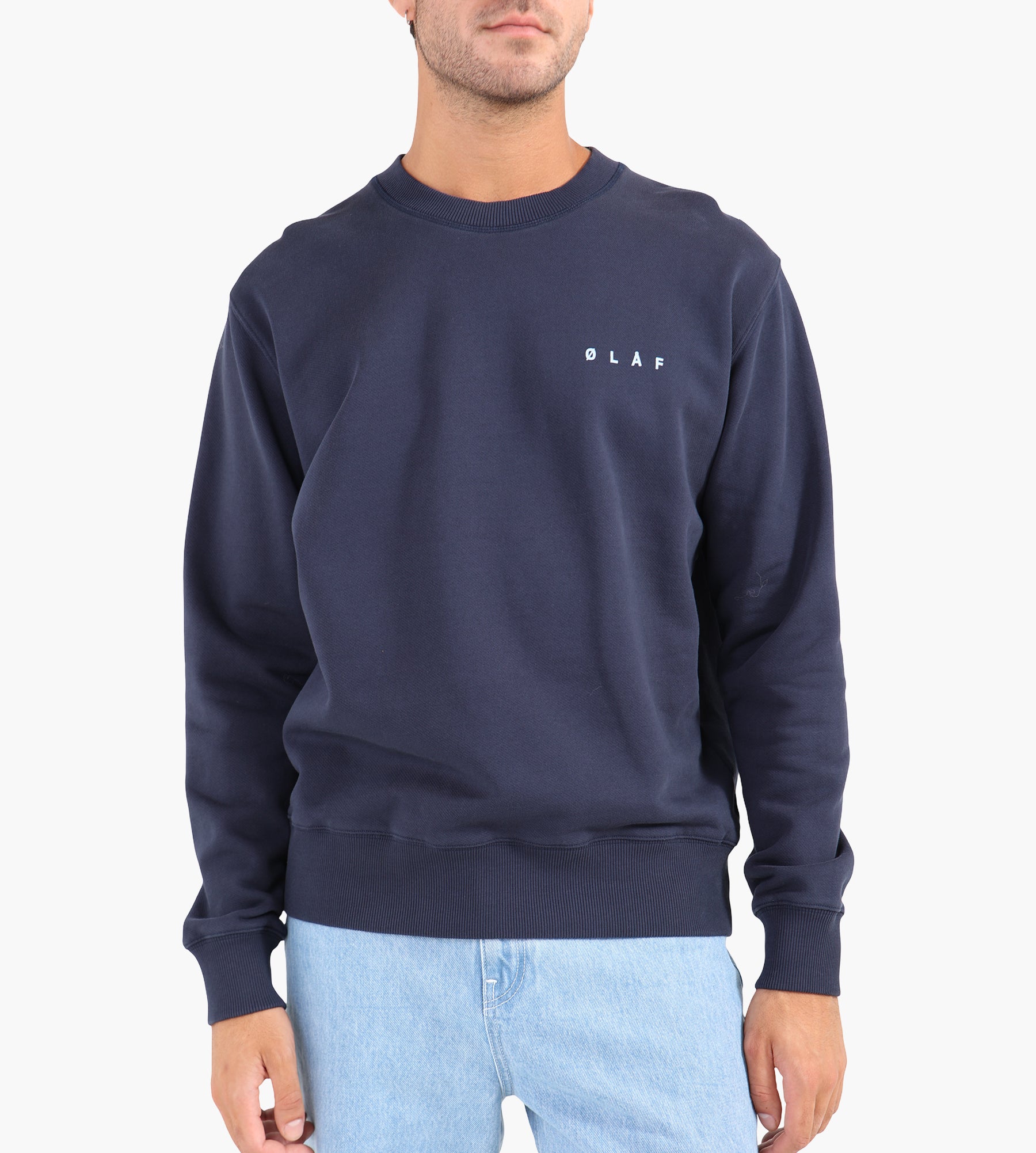OLAF Lined Face Crewneck Navy