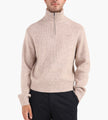 OLAF Signature Knitted Zip Mock Hemp