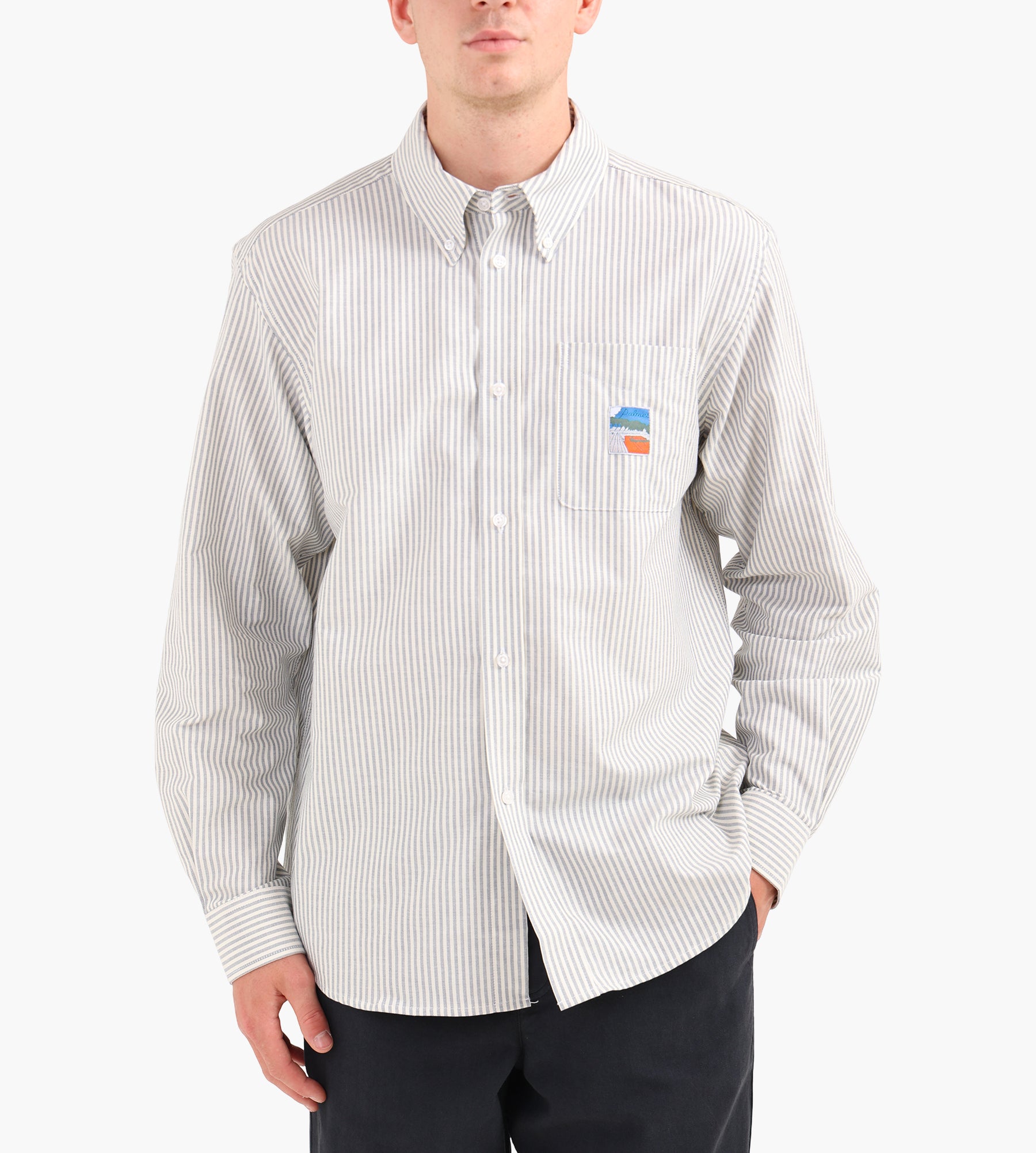 Palmes Deuce Oxford Shirt Blue Stripe