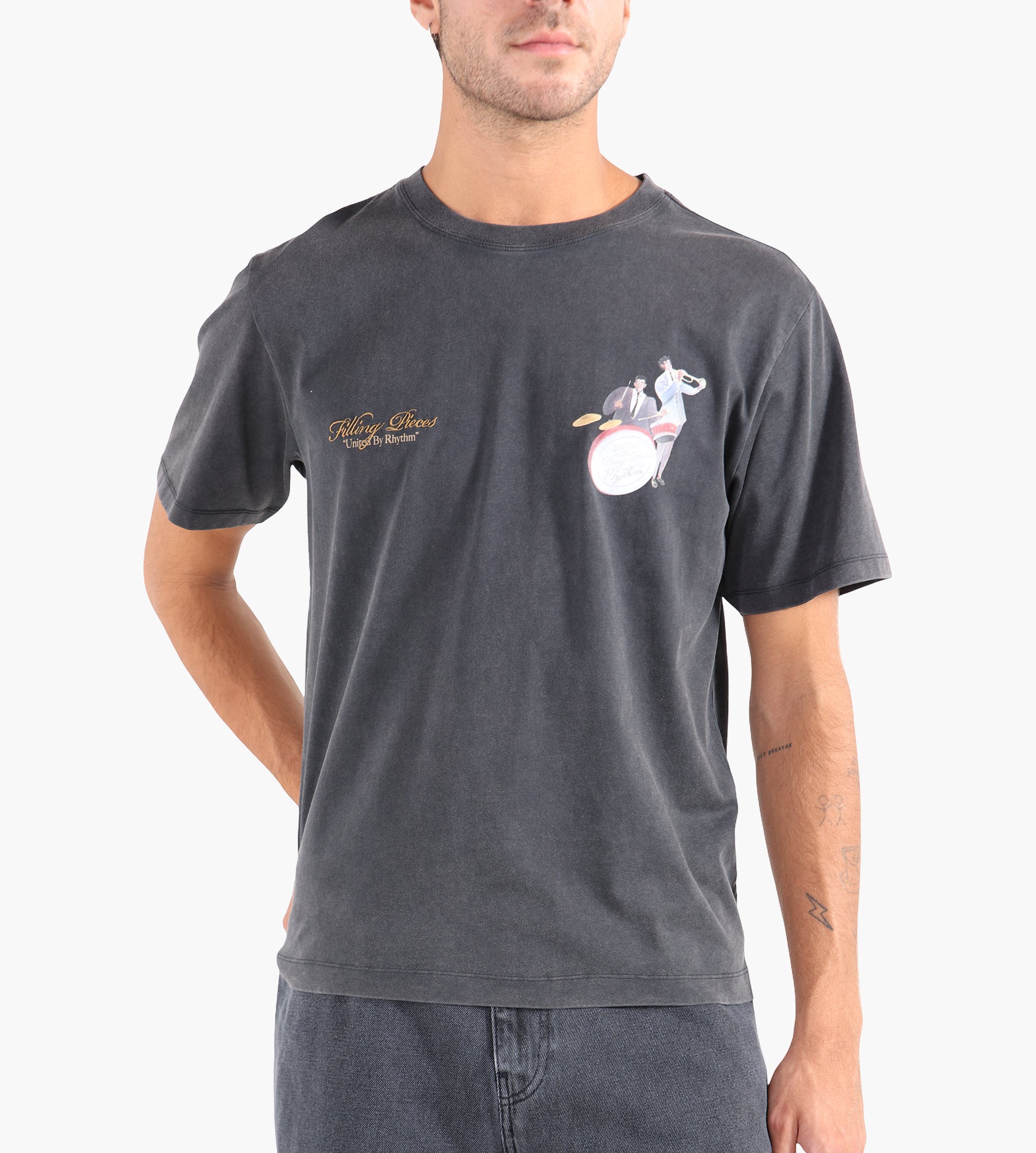 Filling Pieces T-shirt Band Vintage Black