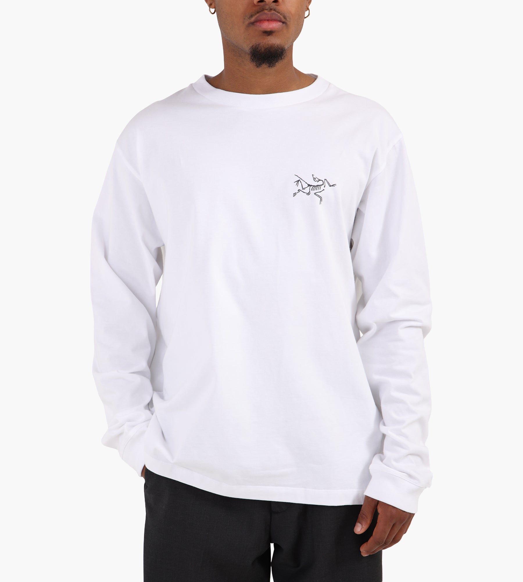 Arc'teryx Kragg Cotton Longsleeve M White Light Black