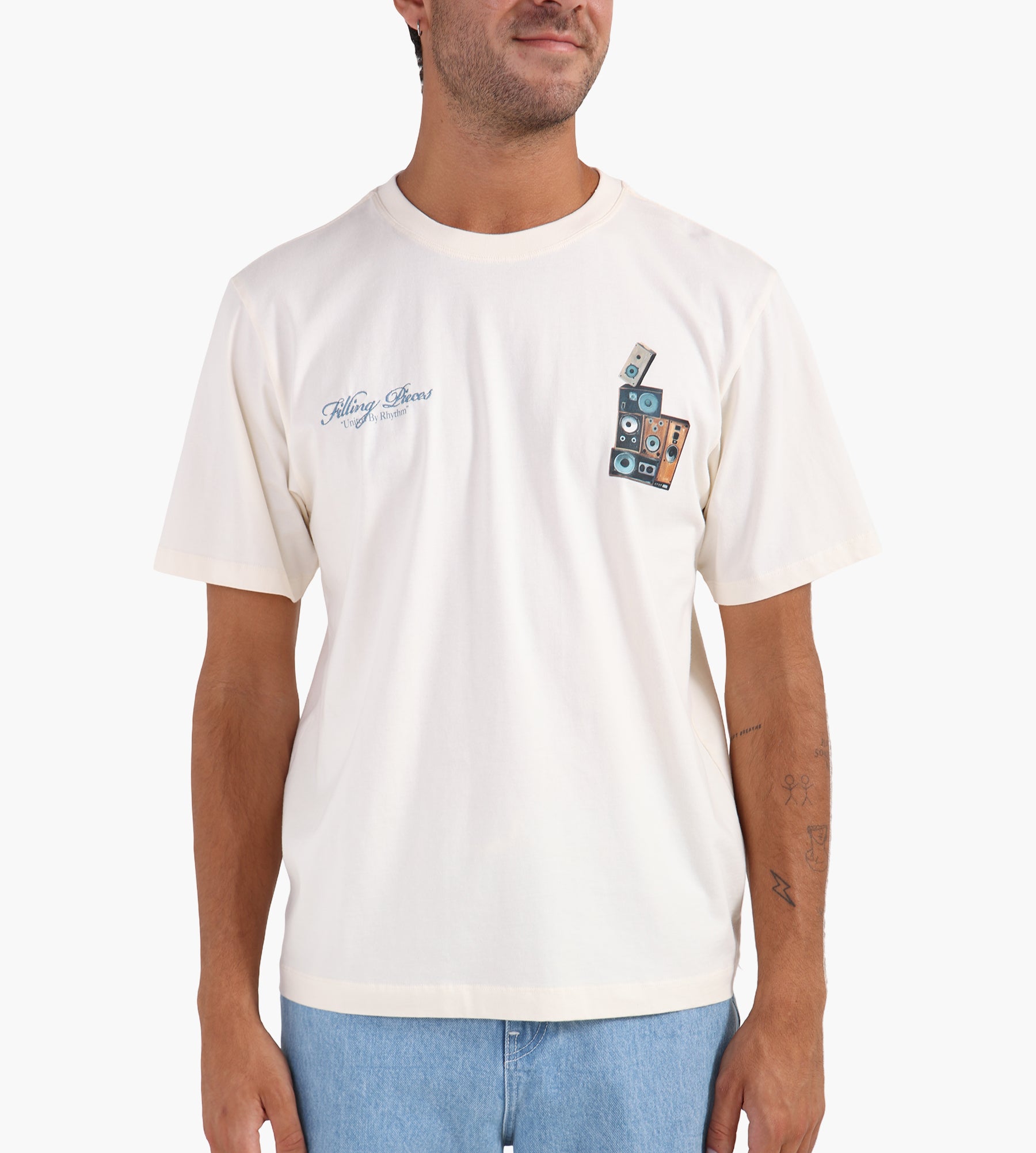 Filling Pieces T-shirt Speaker Wall Antique White