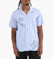 Libertine-Libertine Cave Shirt 3564 Oxford Blue Stripe