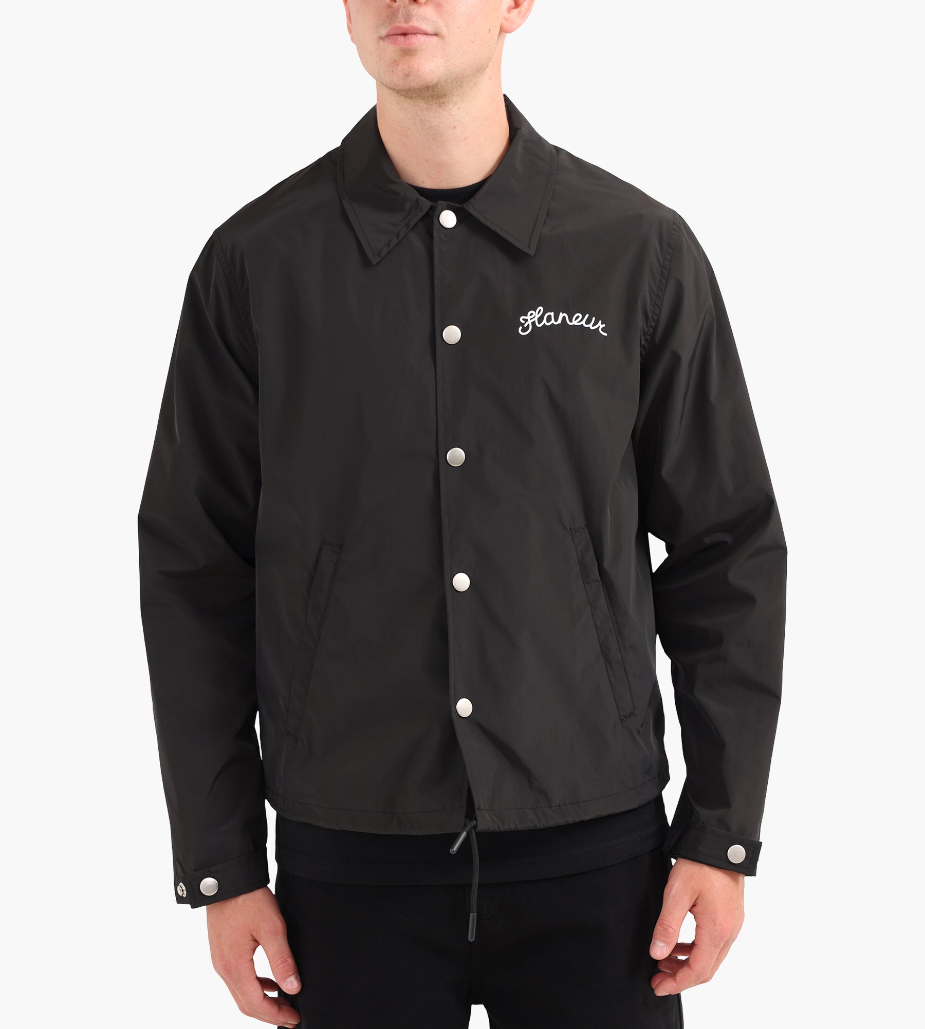 Flâneur Signature Coach Jacket Black