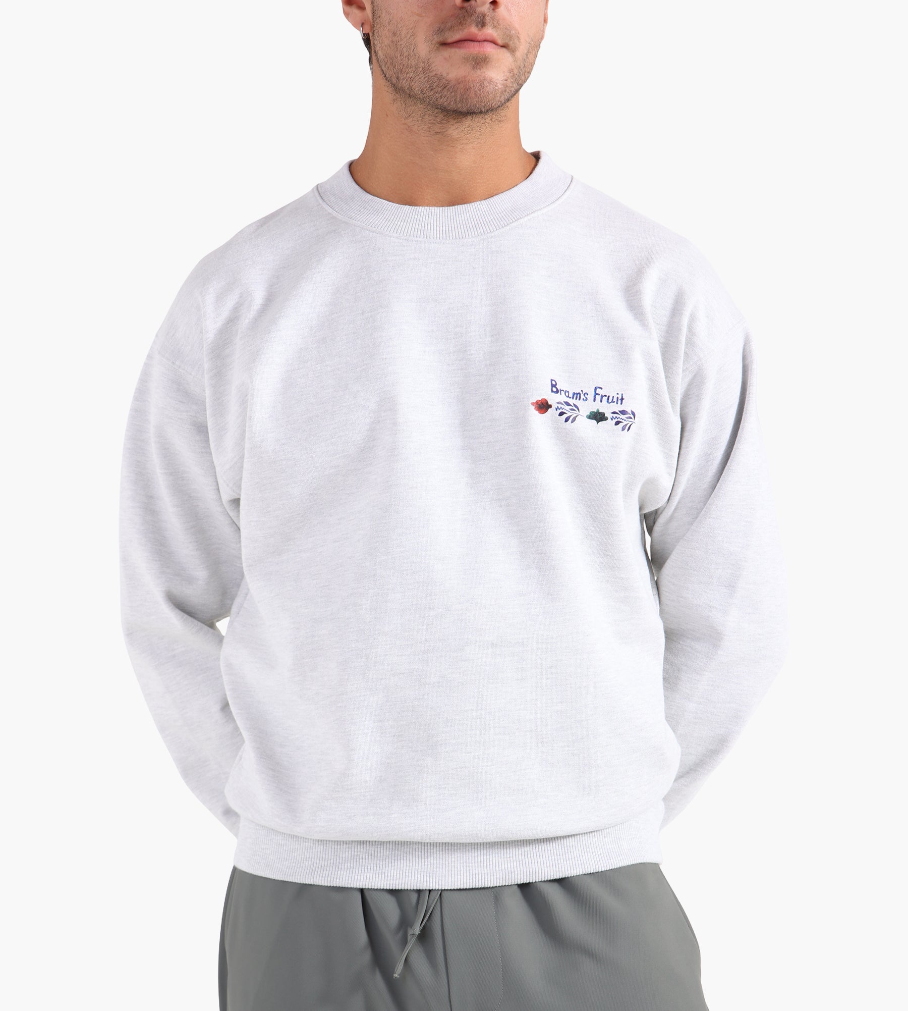 Bram's Fruit Flora Crewneck Grey Melange