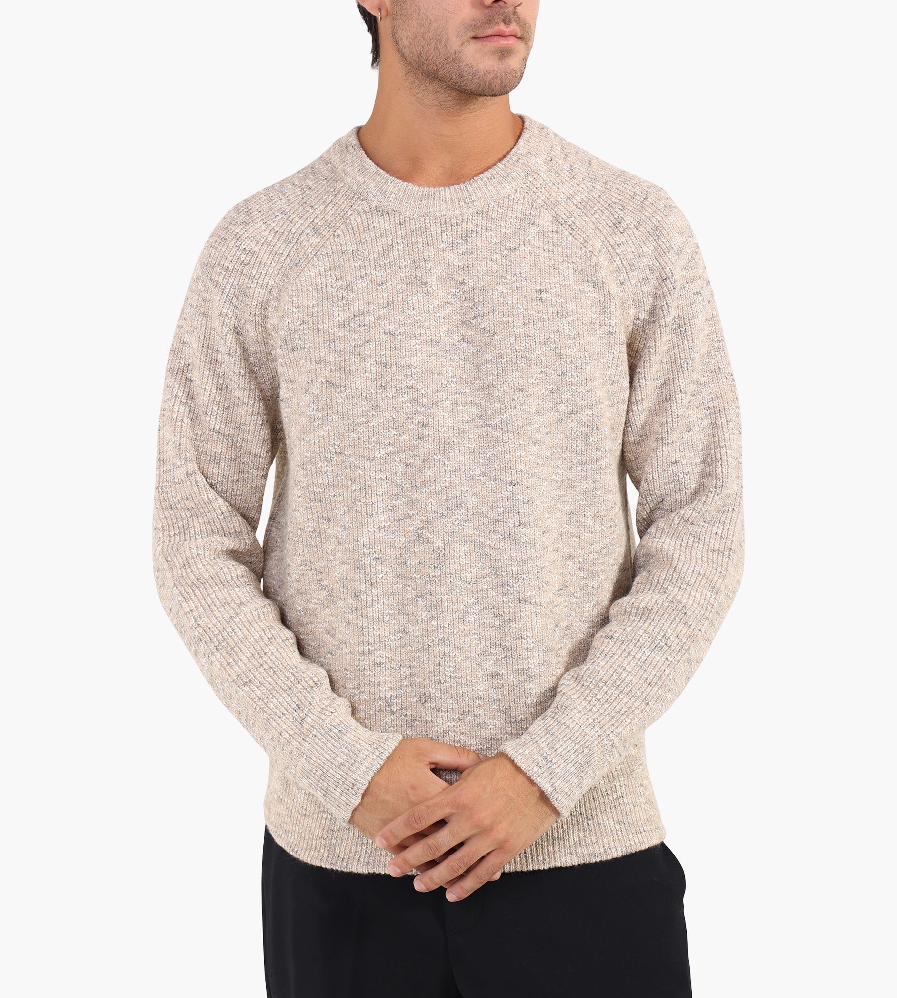 NN.07 Jacobo Boucle Knit 6673 White Pepper