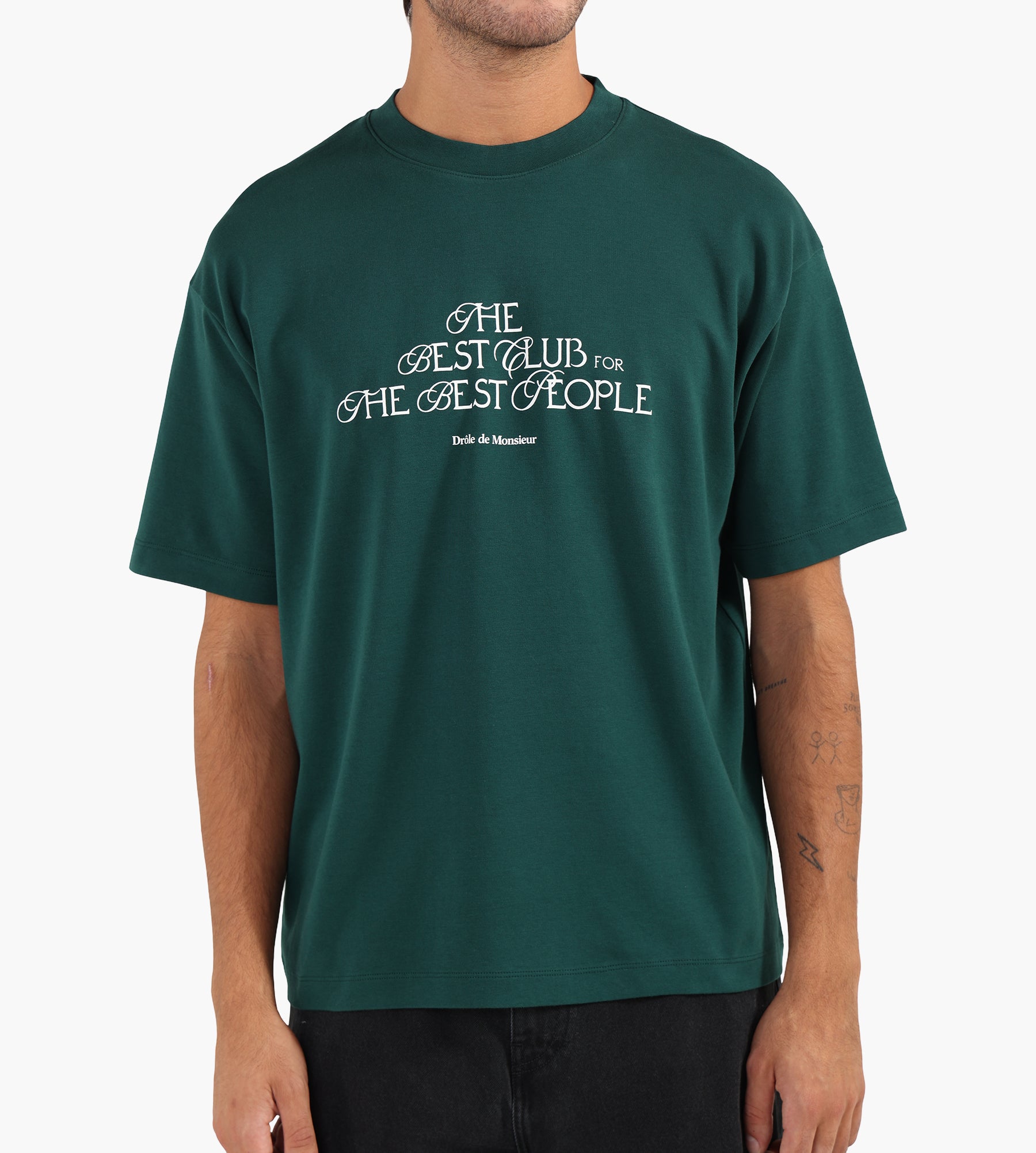 Drôle de Monsieur Le T-Shirt "The Best Club" Dark Green