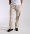 Palmes Pleated Linen Trousers Linen Cotton Mix Bone